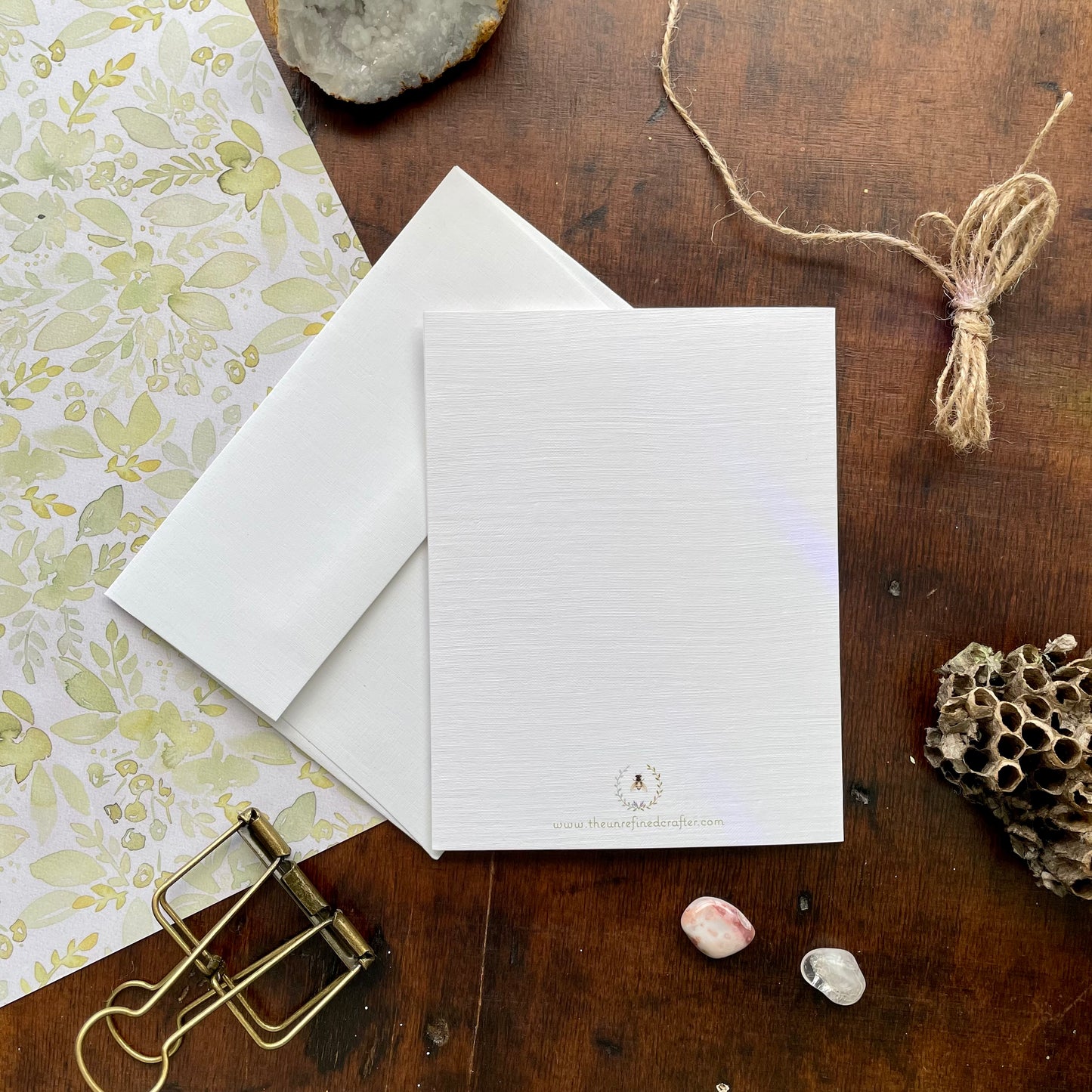 Floral Botanical Pen & Ink Card Set