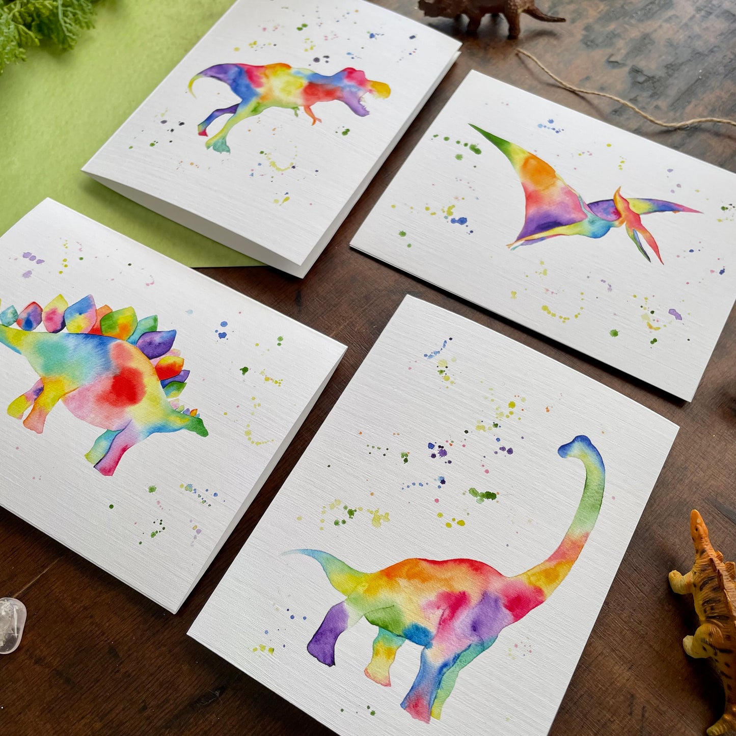 Rainbow Dinosaur Card Set 1