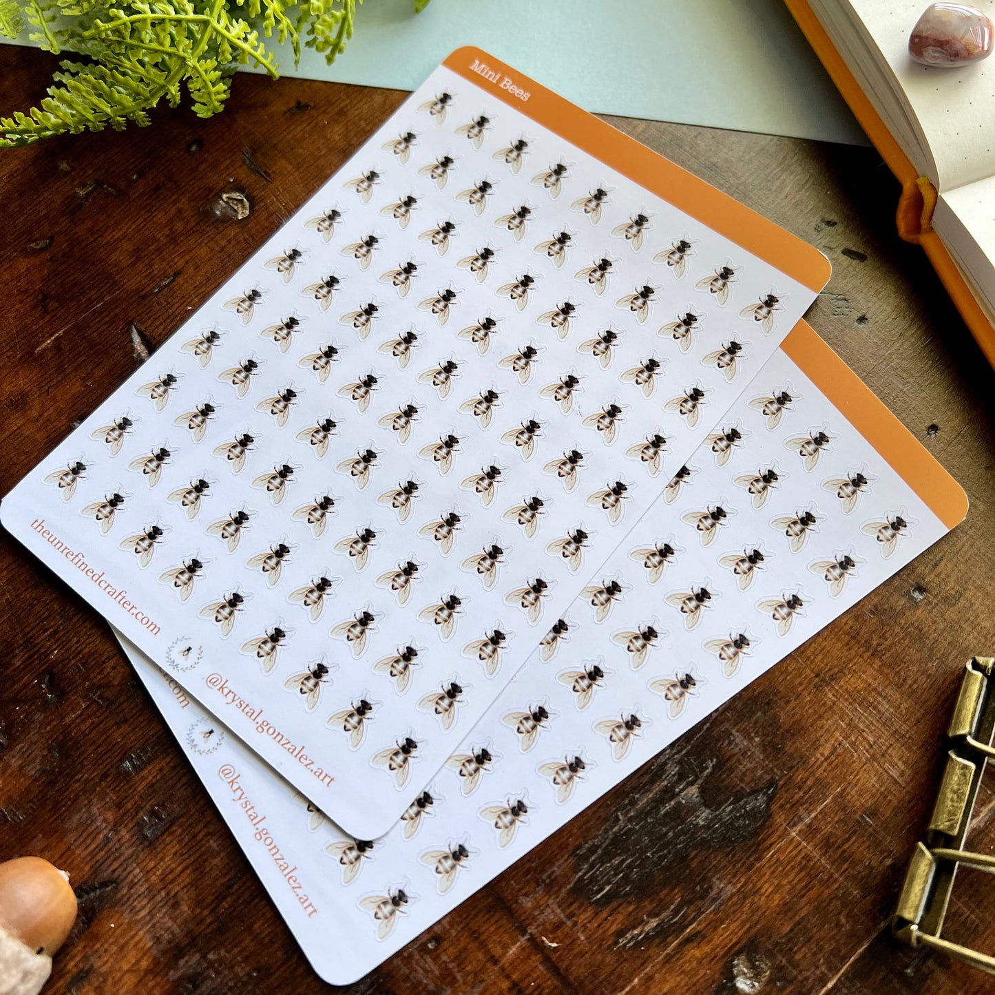 Mini Bees Sticker Sheet