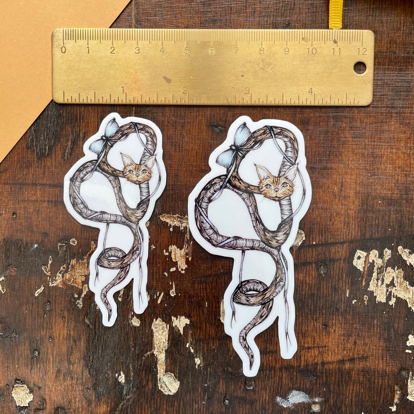 Parmesan as a Tatzelwurm Vinyl Sticker