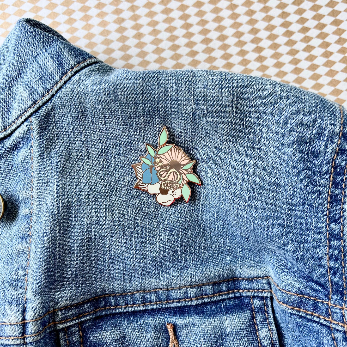 Hidden Snake Enamel Pin