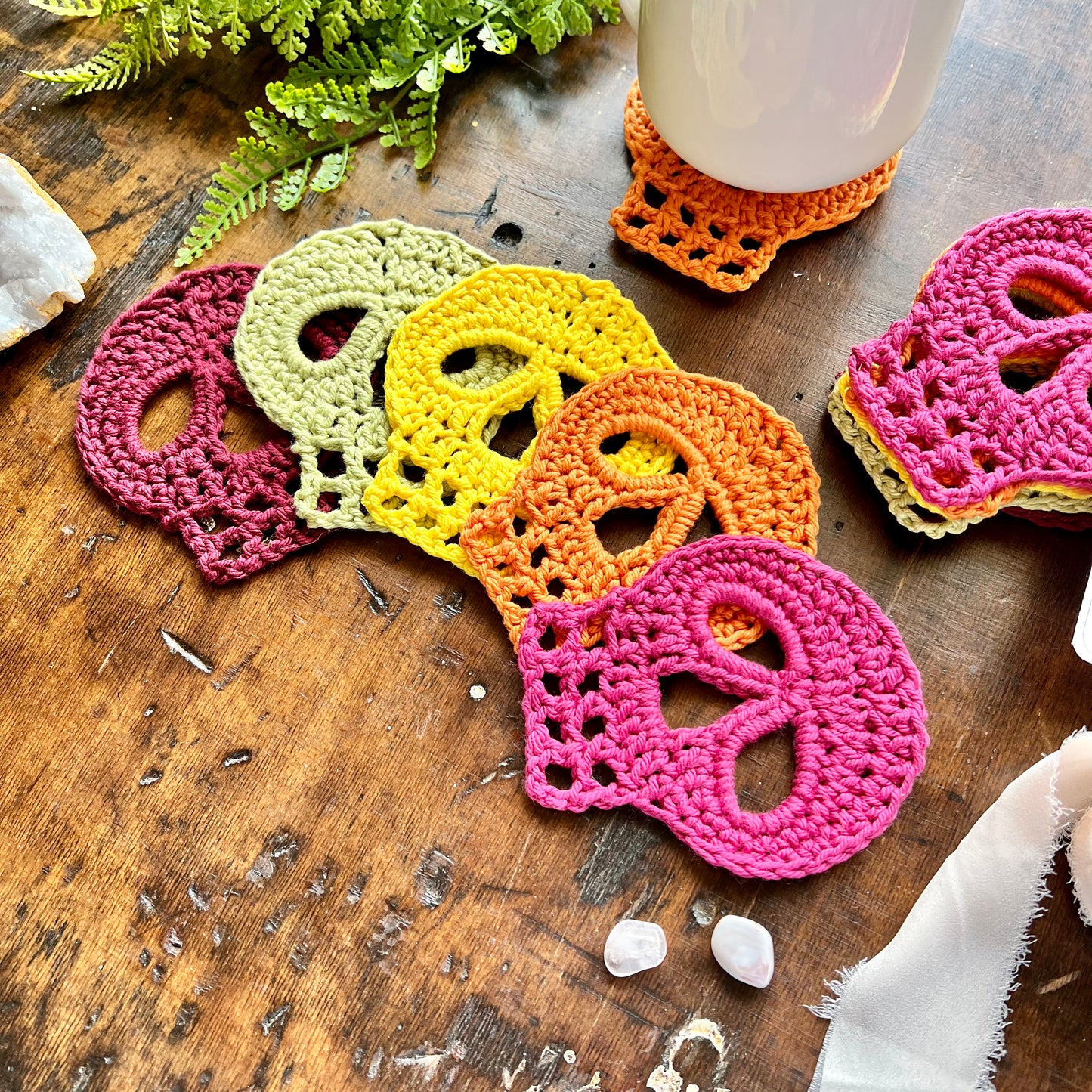 Skull Coaster Set | Citrus Palette