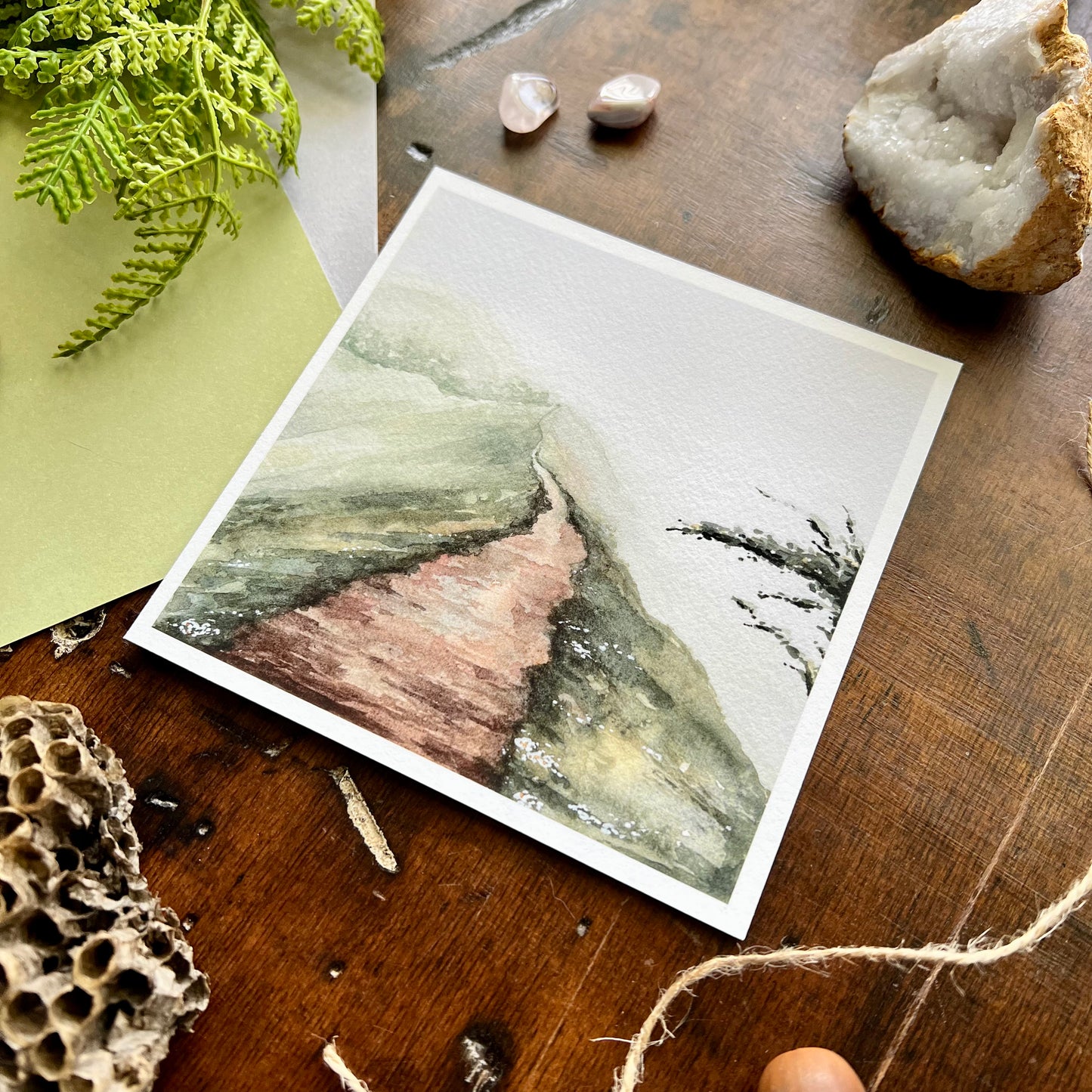 Along The Path Art Print