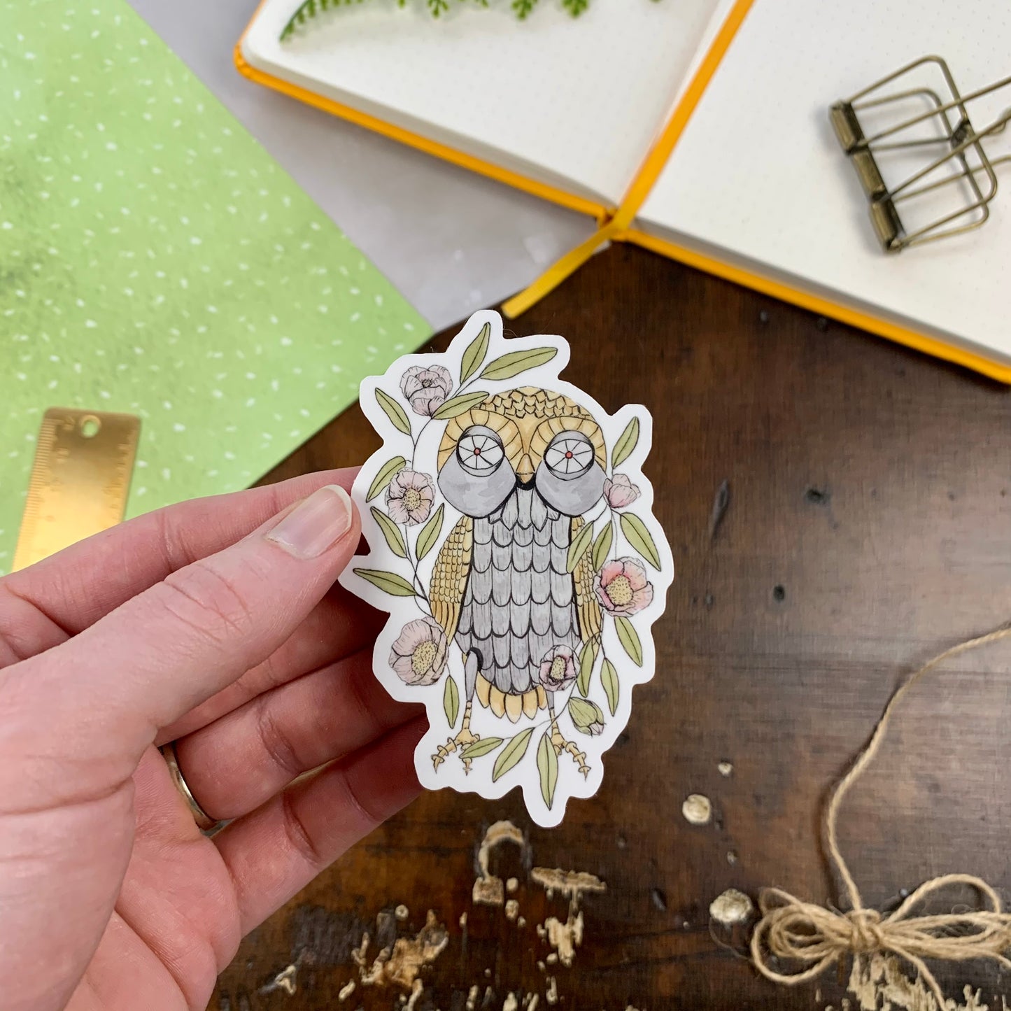 Bubo the Owl Vinyl Sticker