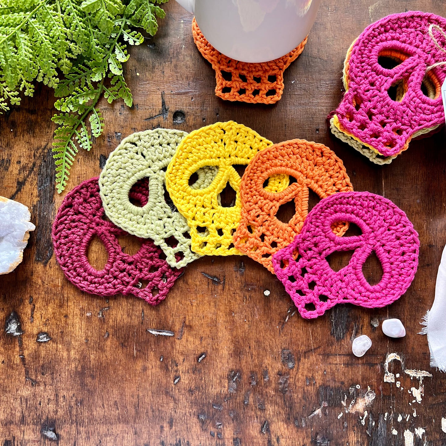 Skull Coaster Set | Citrus Palette