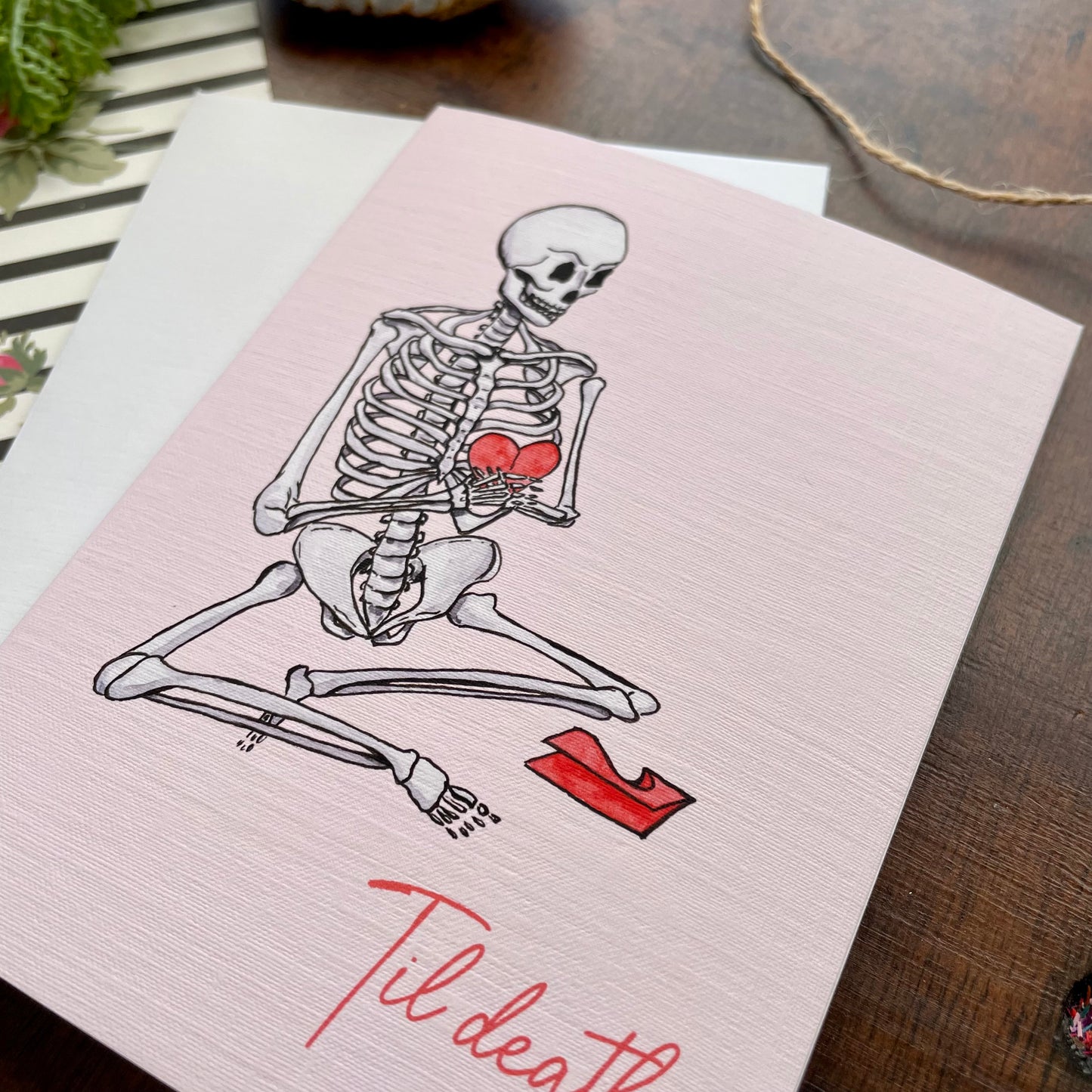 'Til Death Watercolor Card