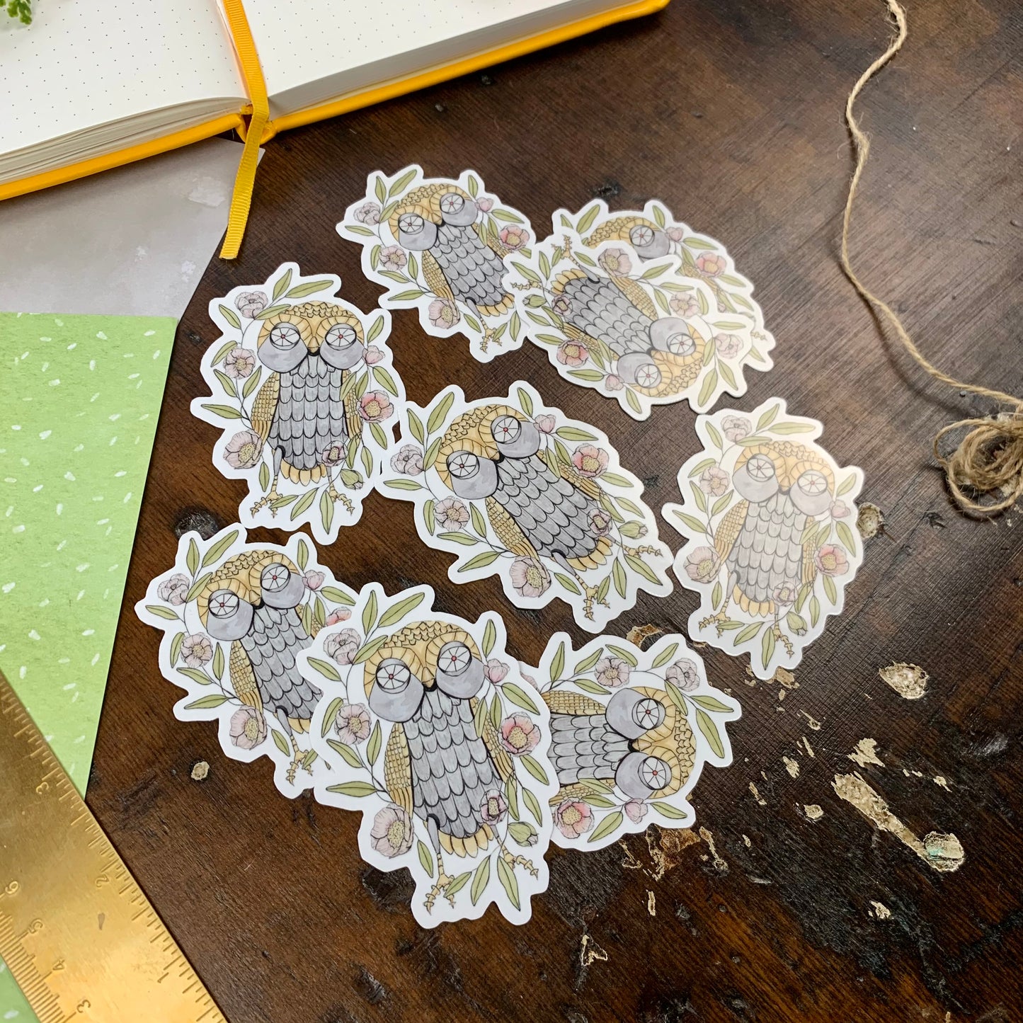 Bubo the Owl Vinyl Sticker