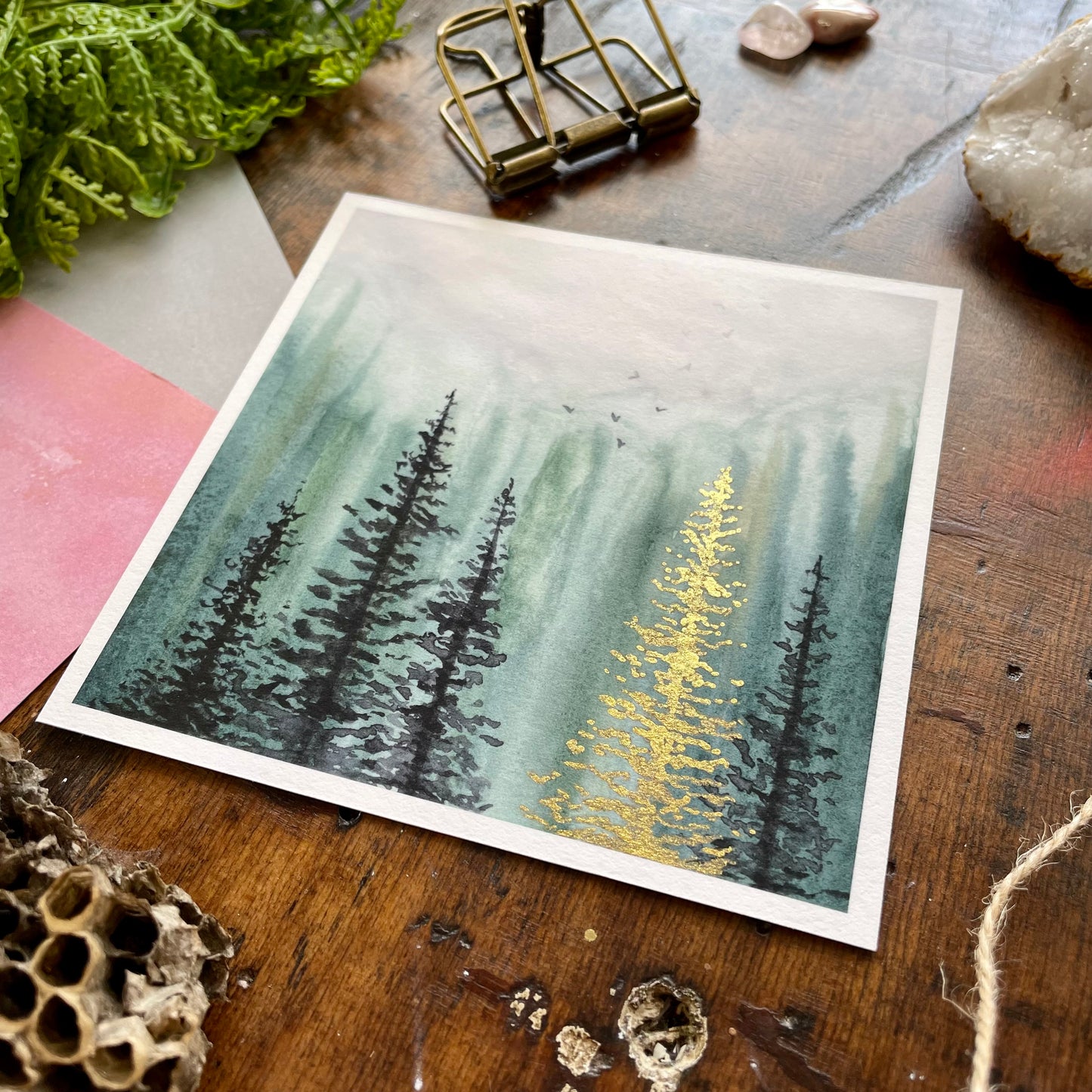 Moody Forest Art Print