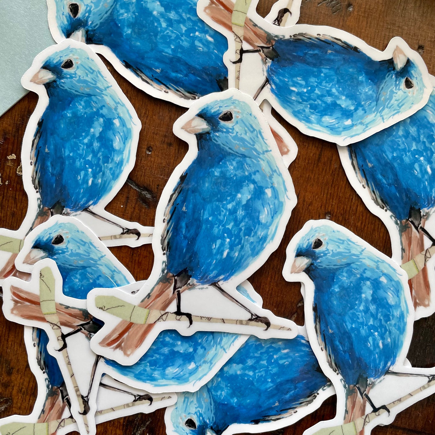 Indigo Bunting Vinyl Sticker