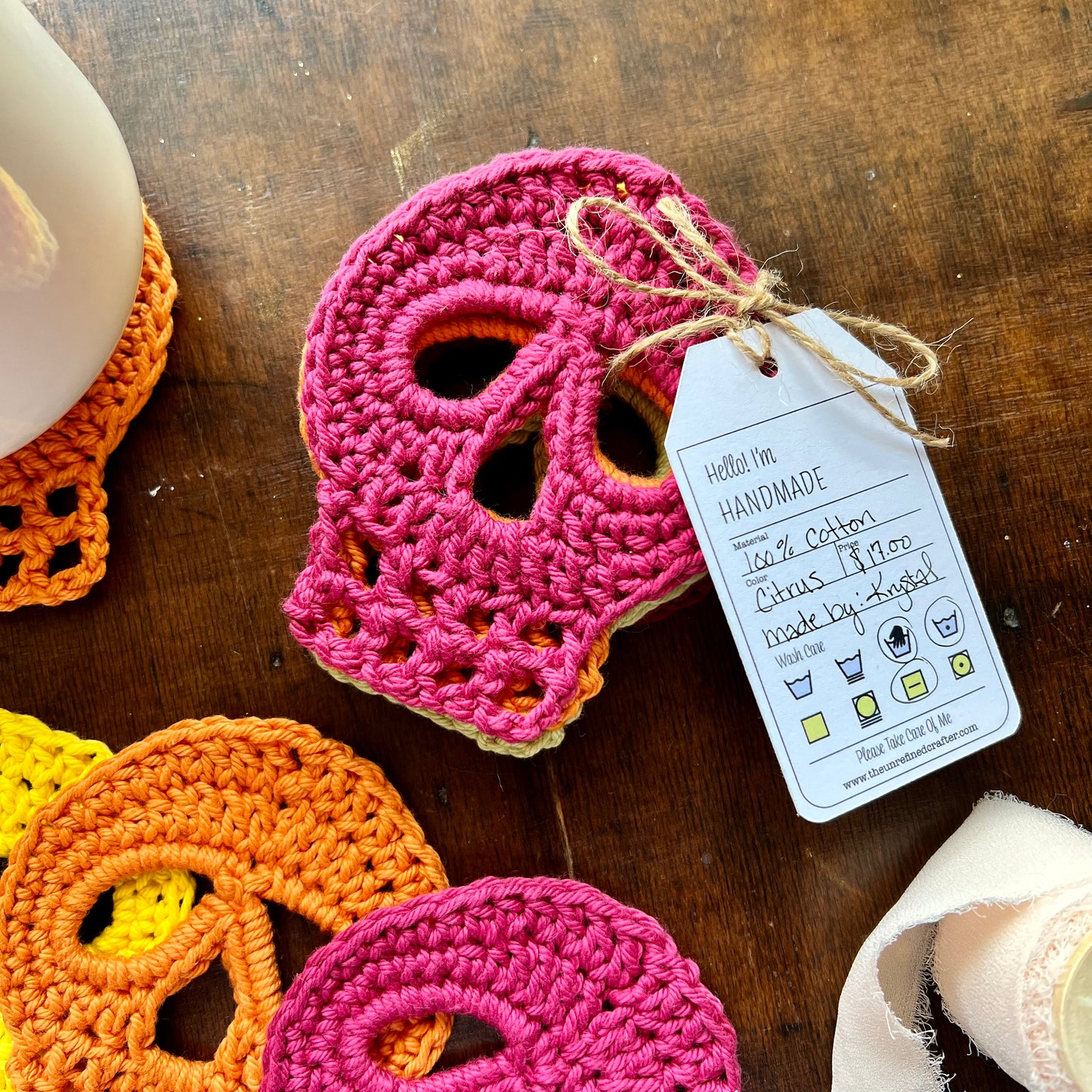 Skull Coaster Set | Citrus Palette