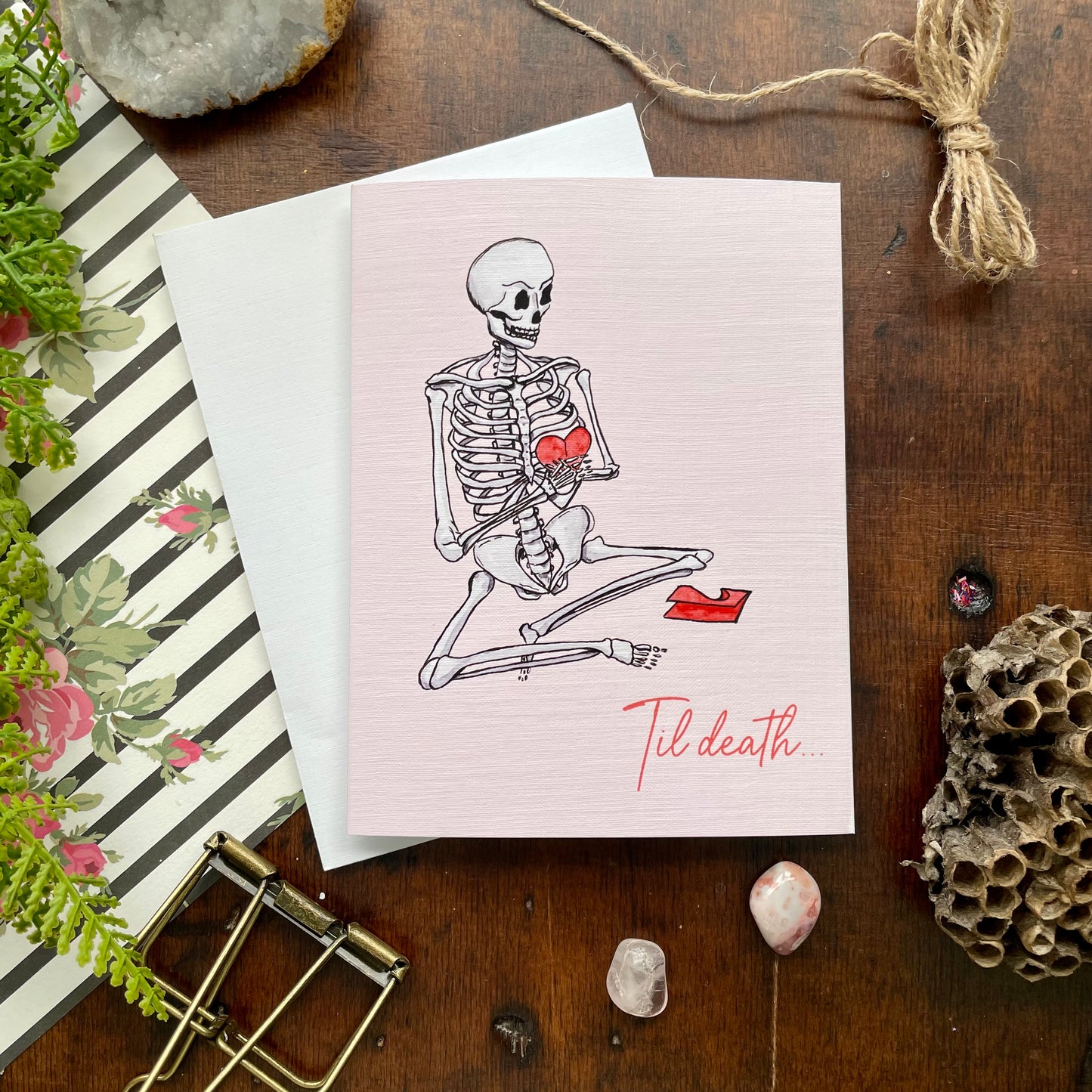 'Til Death Watercolor Card