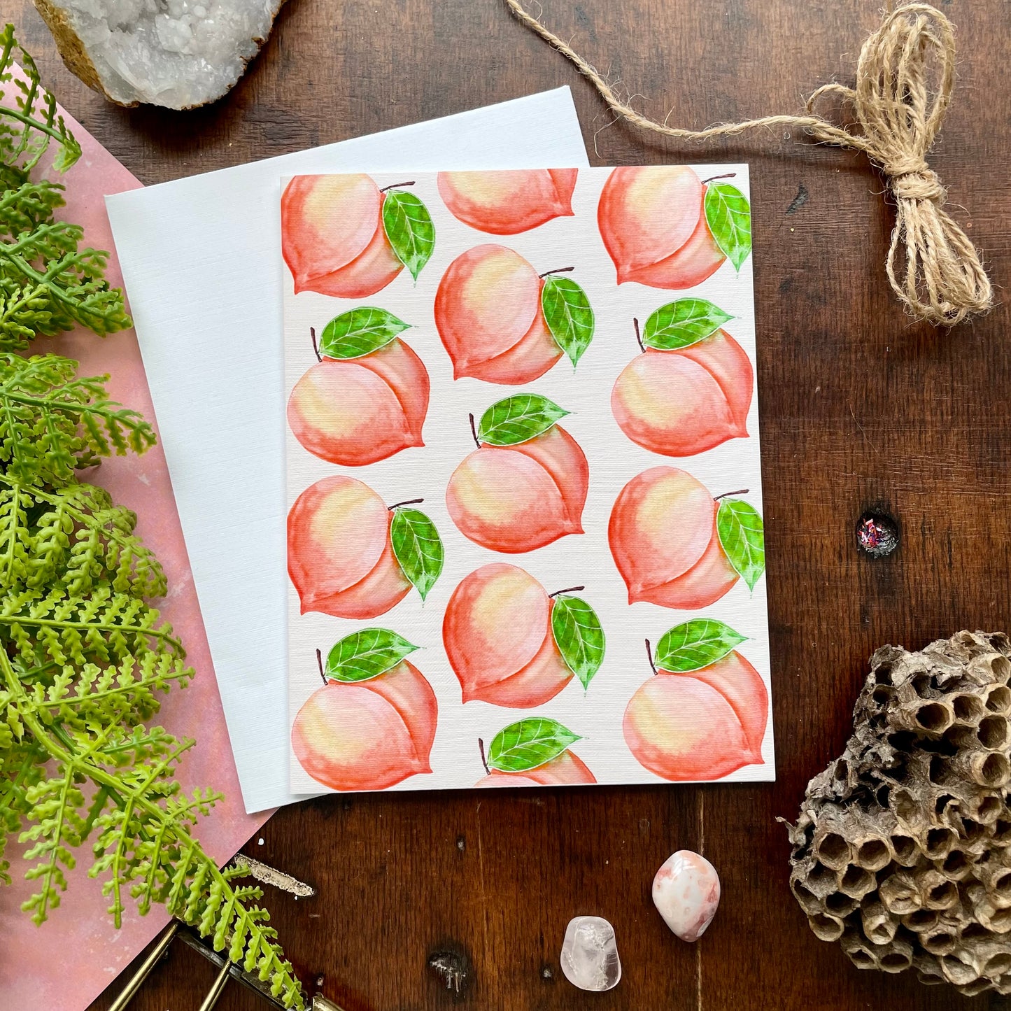 Peach Watercolor Card