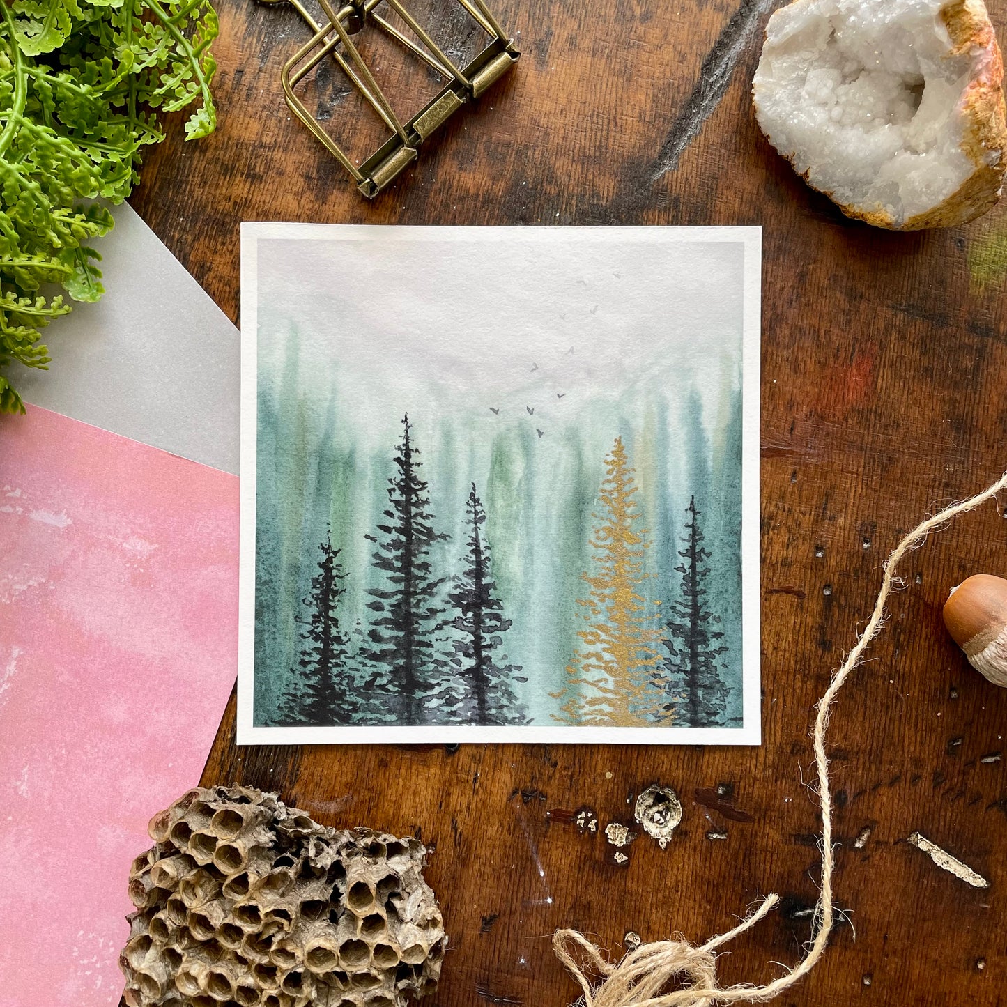 Moody Forest Art Print