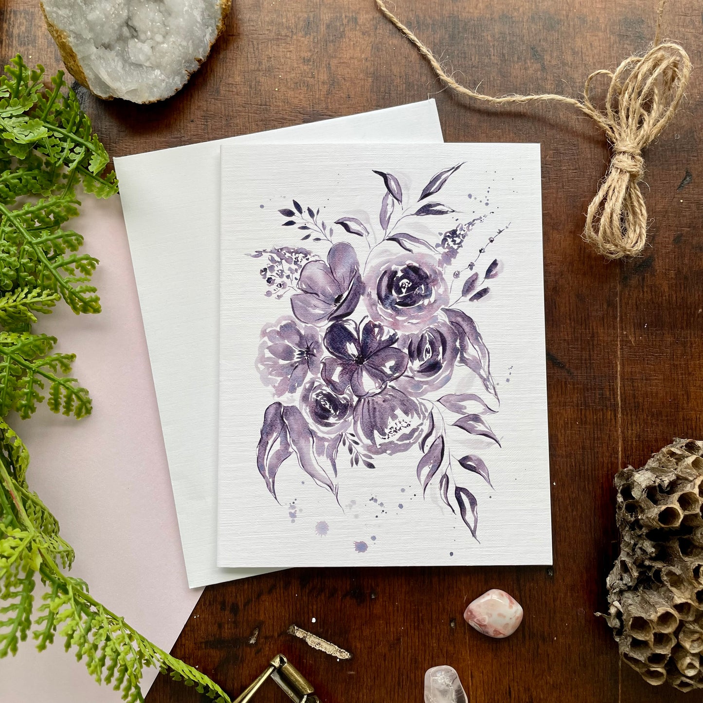 Floral Watercolor Card