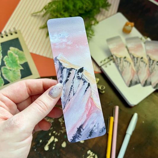 Pink Mountains Bookmark