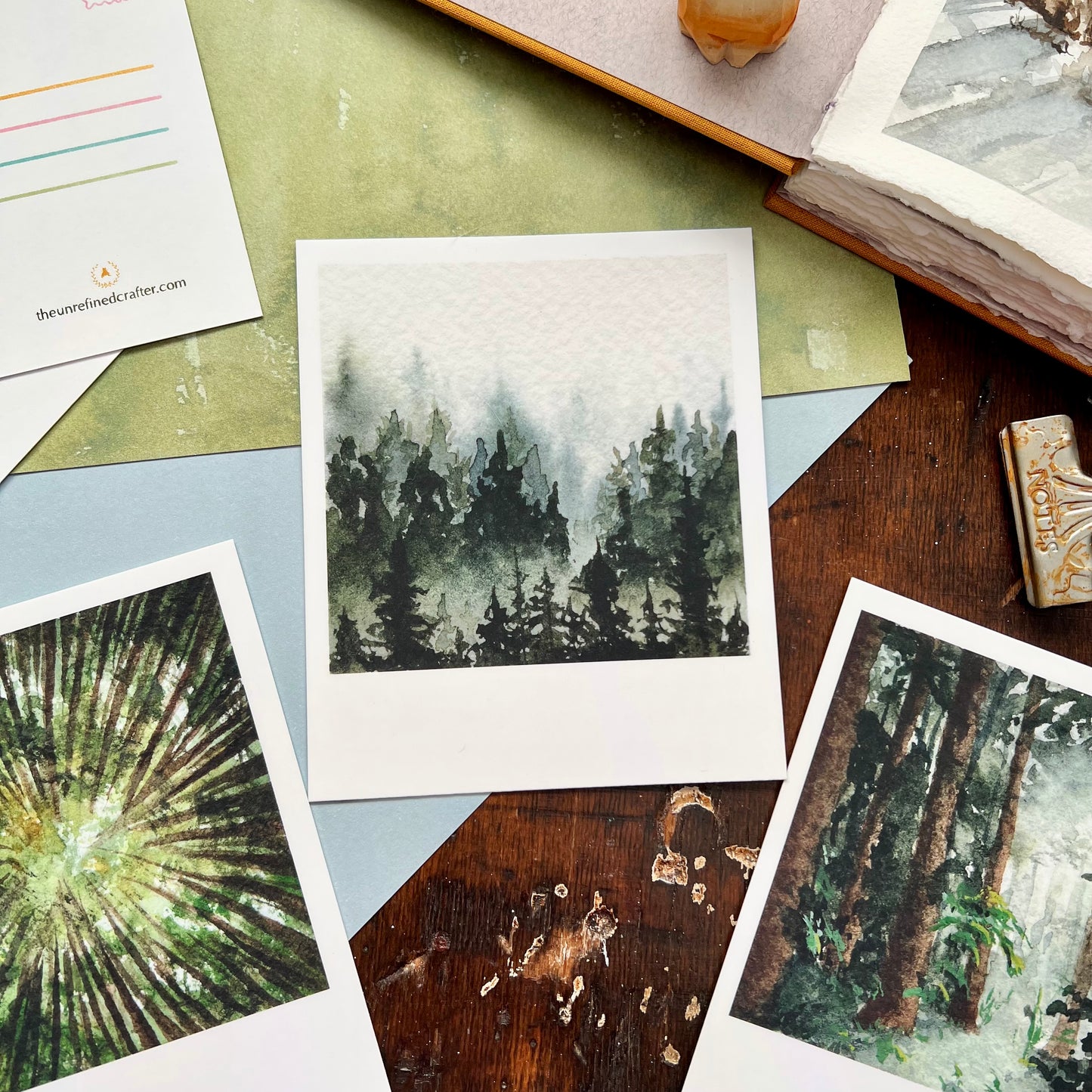 Tiny Forest Polaroid Postcard Set