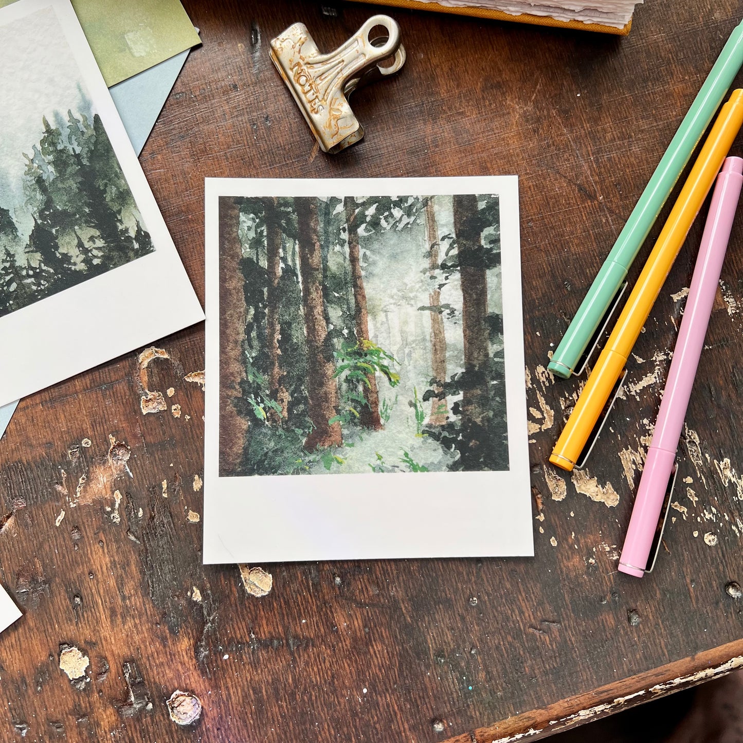 Tiny Forest Polaroid Postcard Set