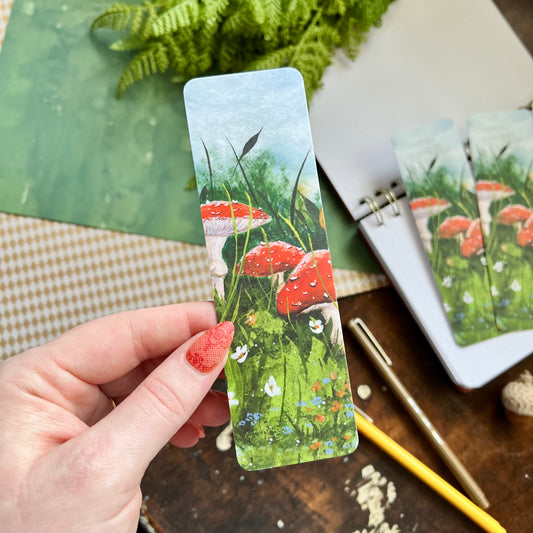 Mushroom Forest Bookmark