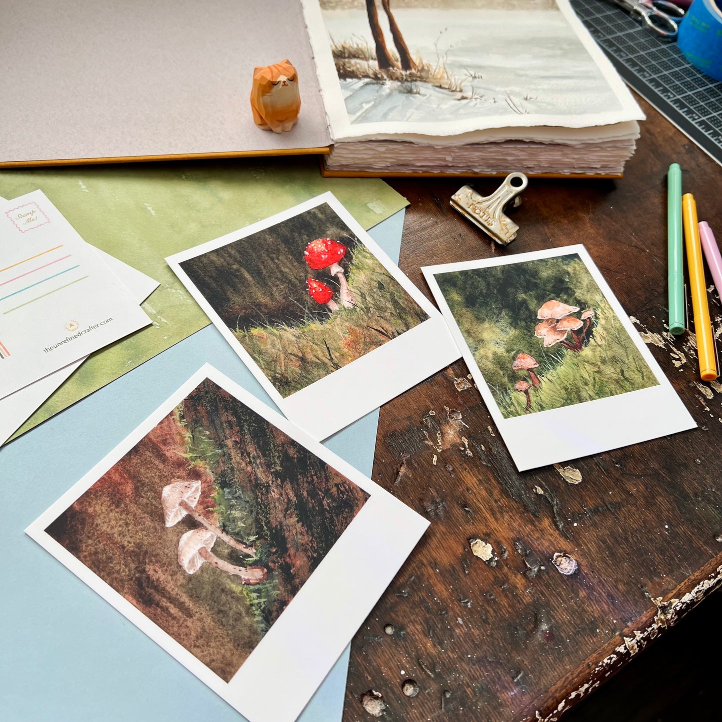 Tiny Forest | Mushroom Polaroid Postcard Set