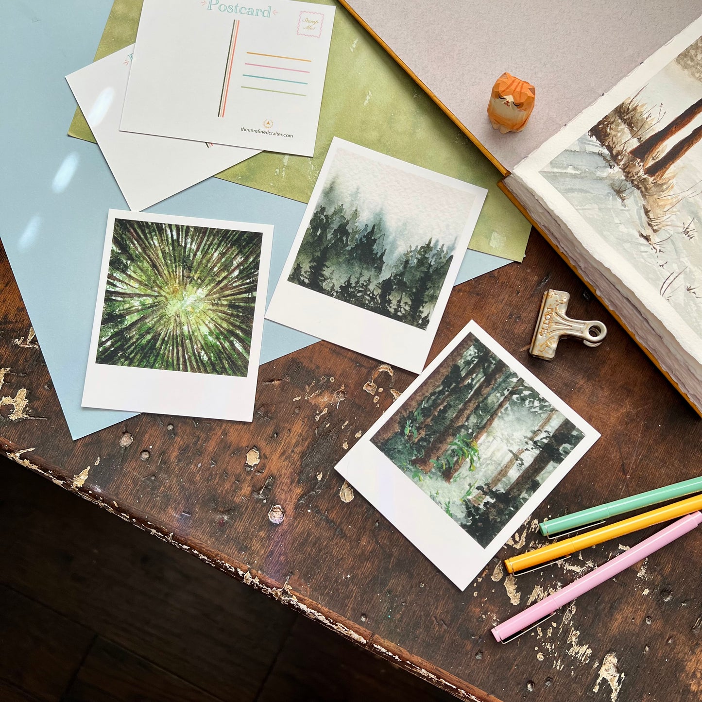 Tiny Forest Polaroid Postcard Set