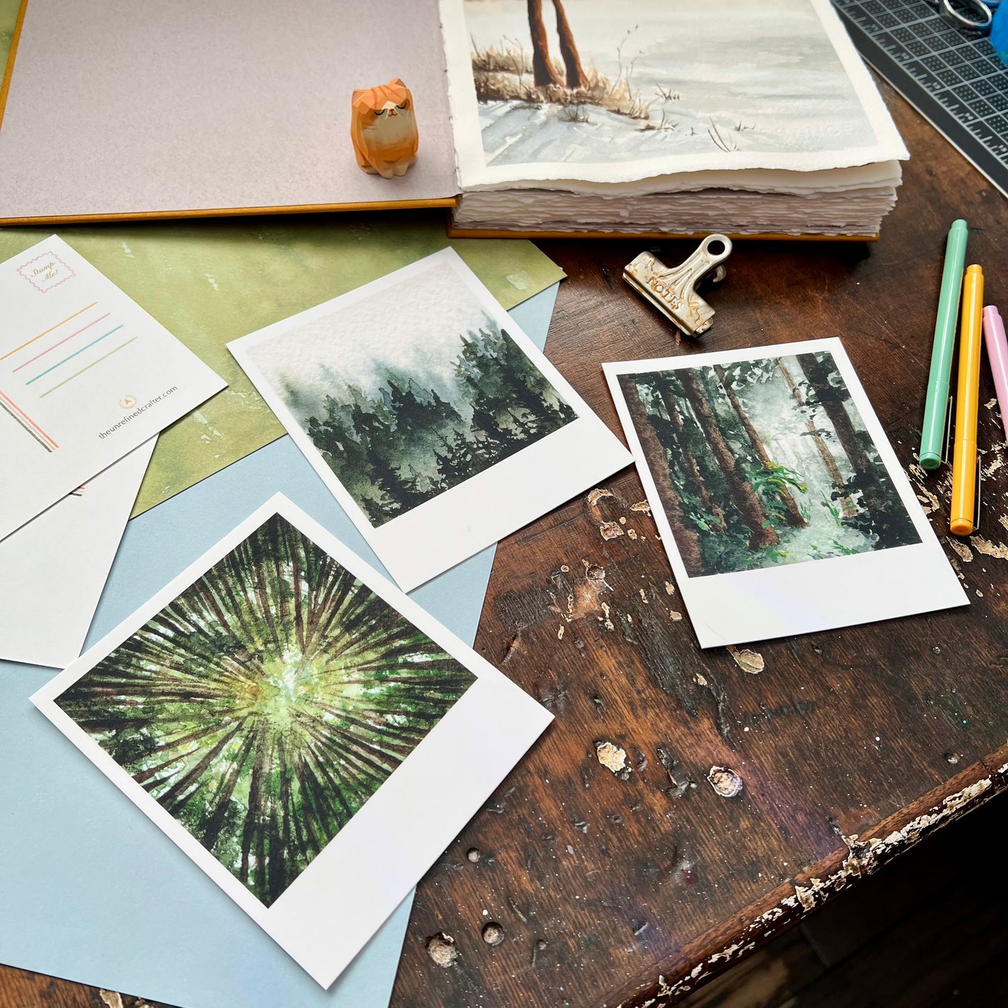 Tiny Forest Polaroid Postcard Set
