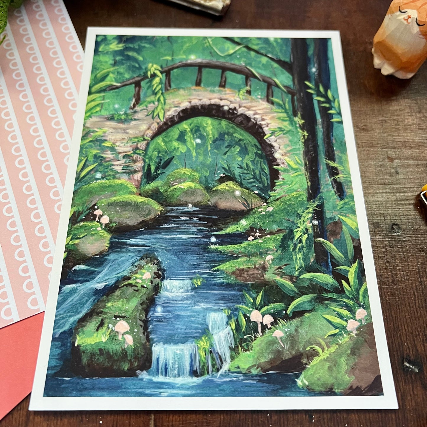 Cobblestone Bridge Art Print