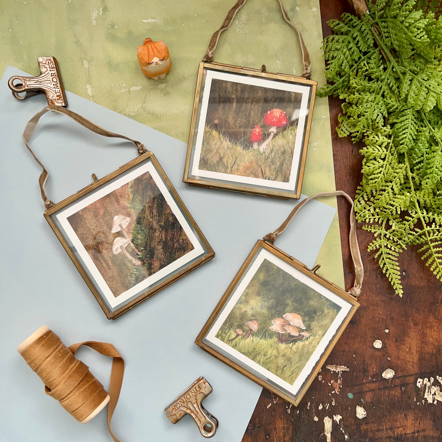 Tiny Forest Original Watercolor Paintings