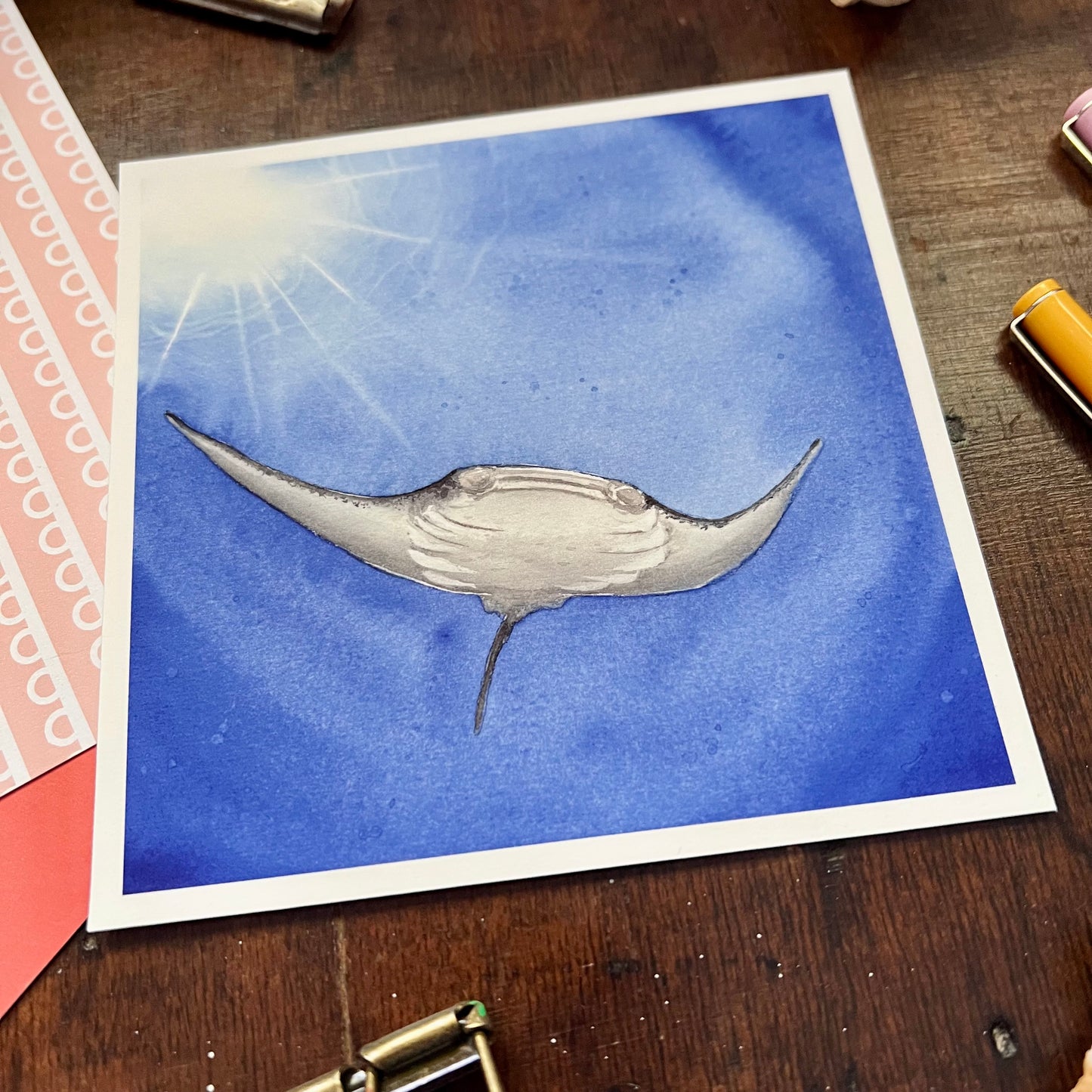 Manta Ray Art Print