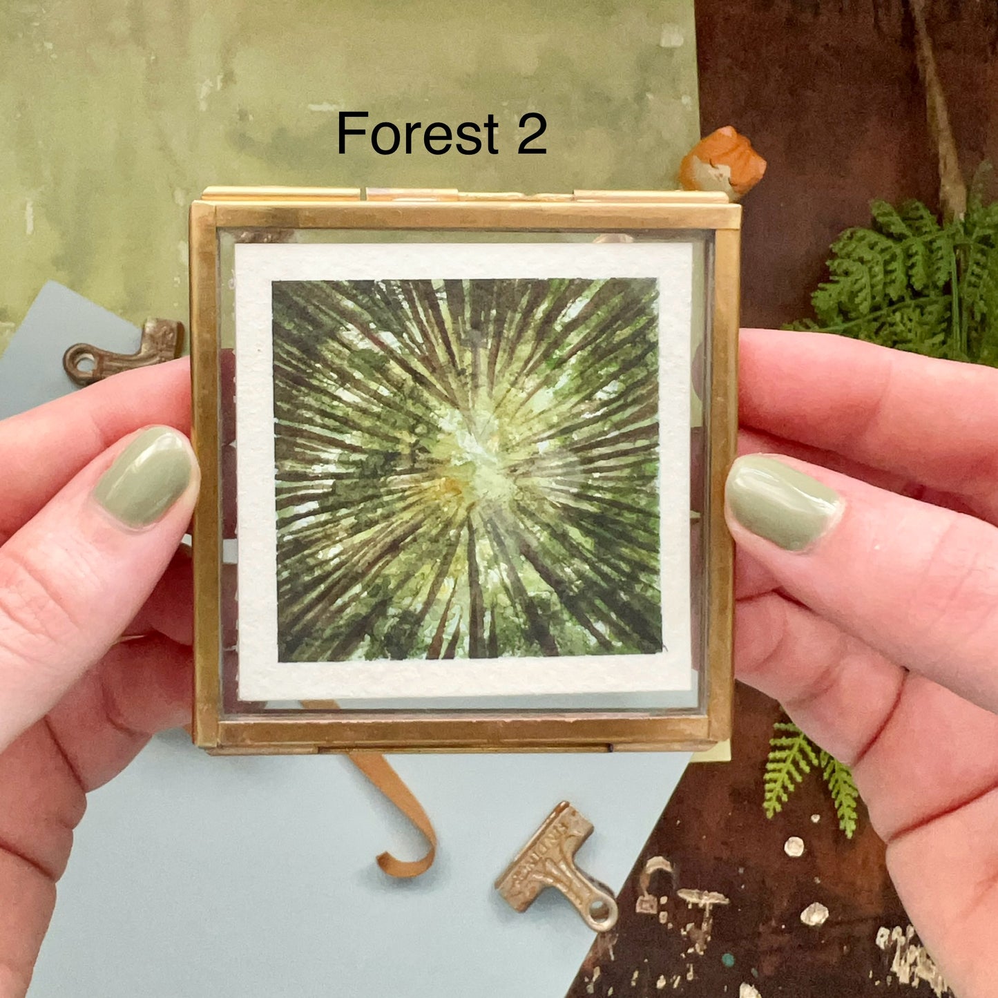Tiny Forest Original Watercolor Paintings