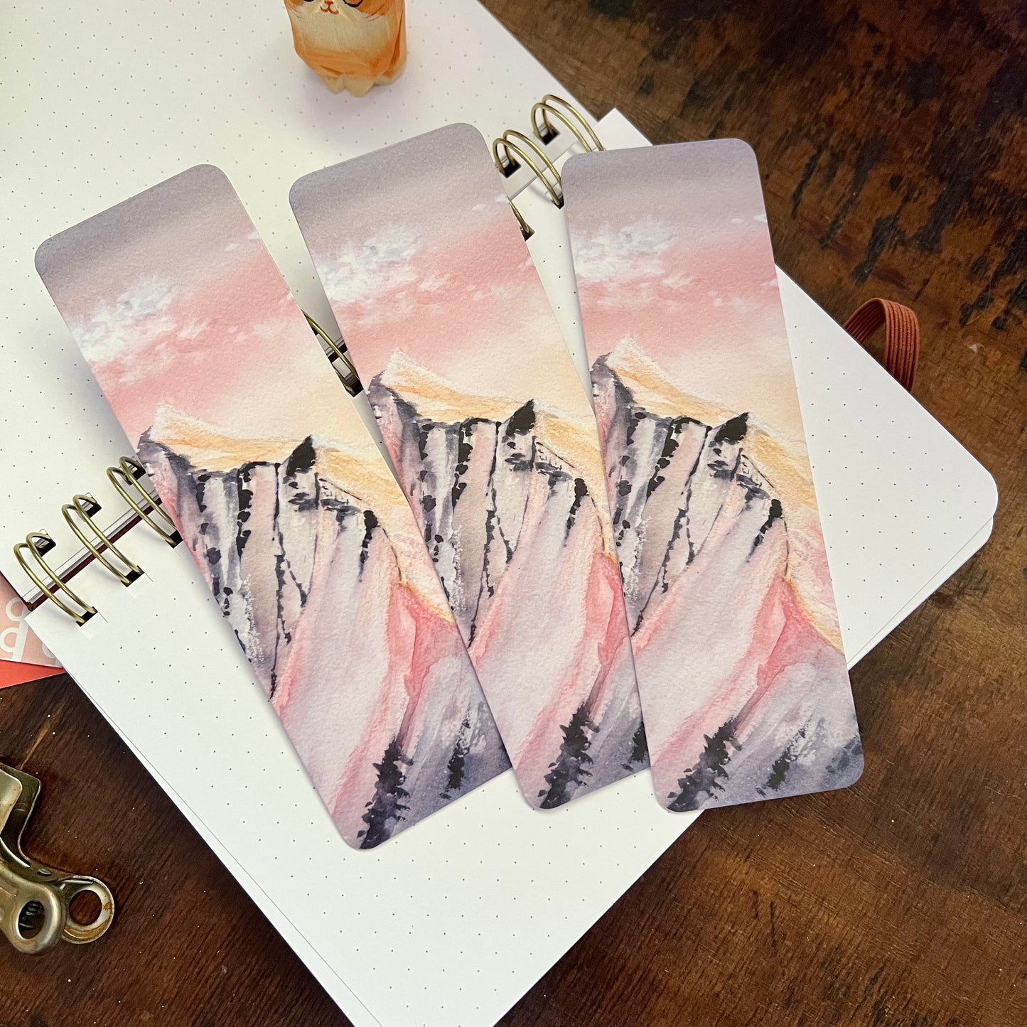 Pink Mountains Bookmark
