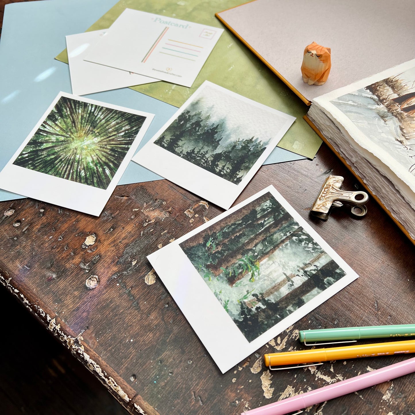 Tiny Forest Polaroid Postcard Set