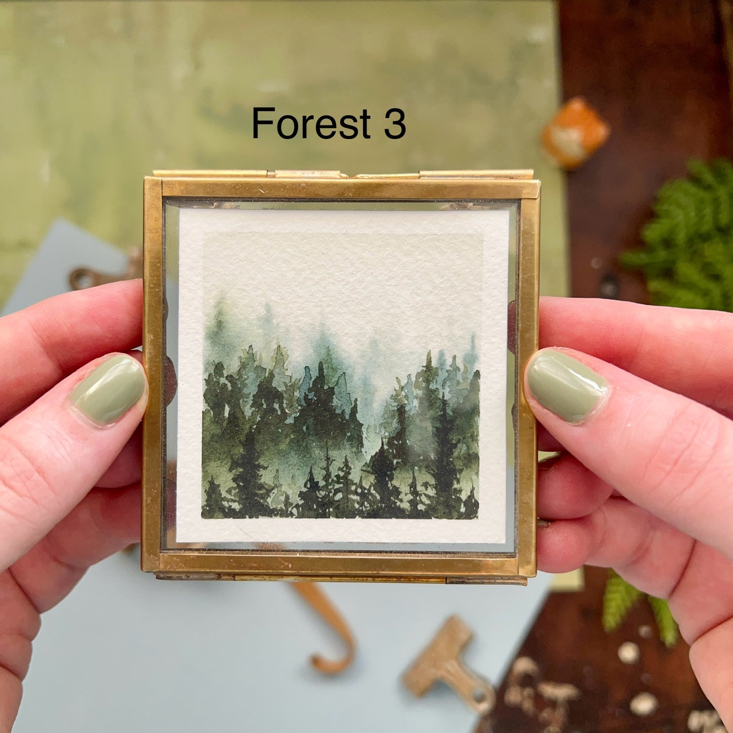 Tiny Forest Original Watercolor Paintings