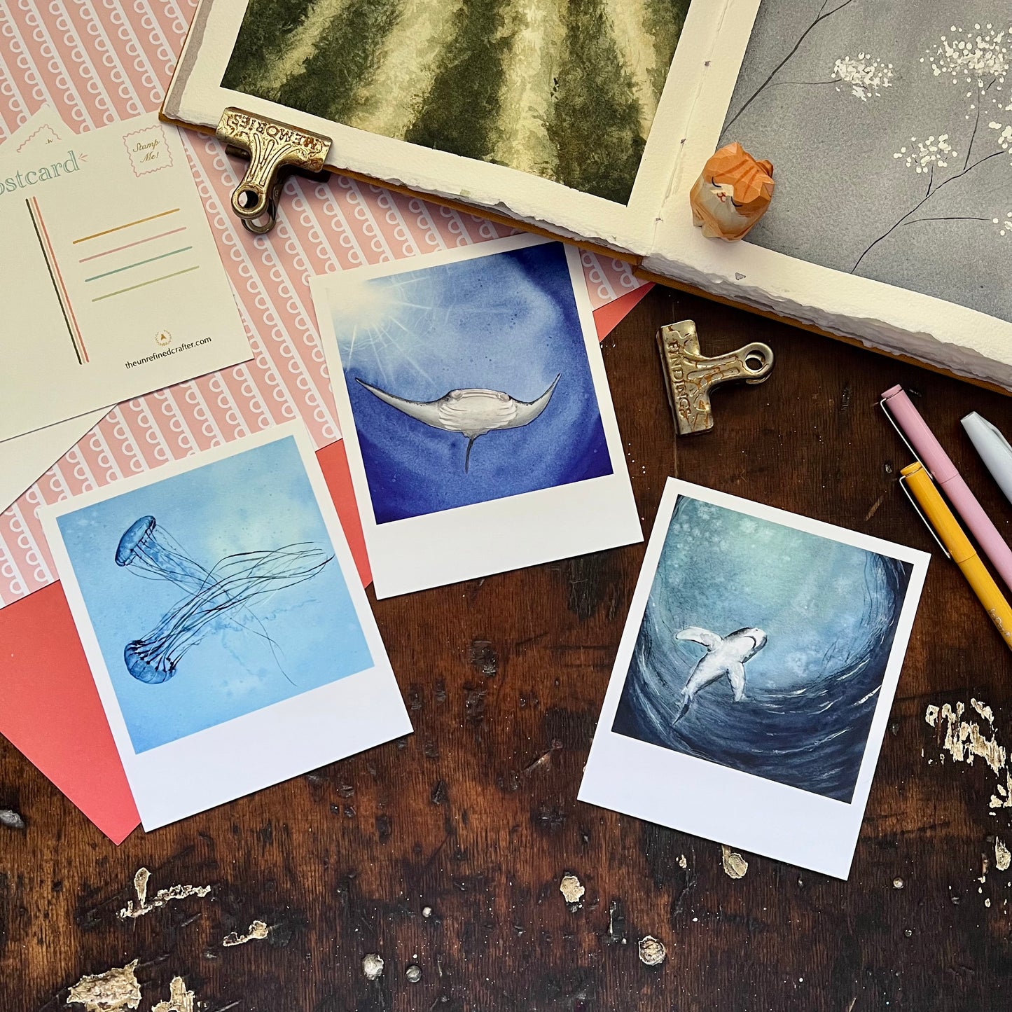 Ocean Polaroid Postcard Set