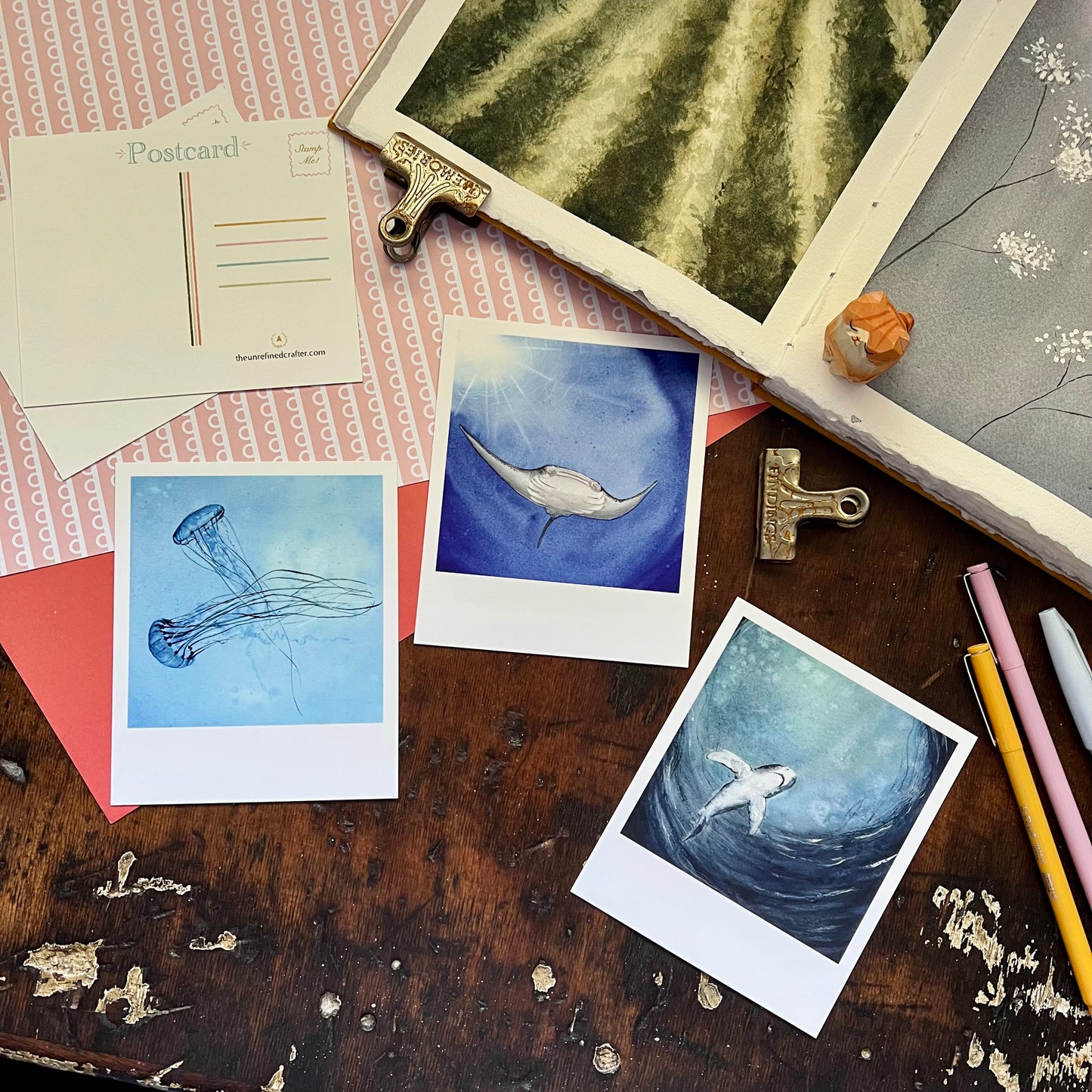 Ocean Polaroid Postcard Set