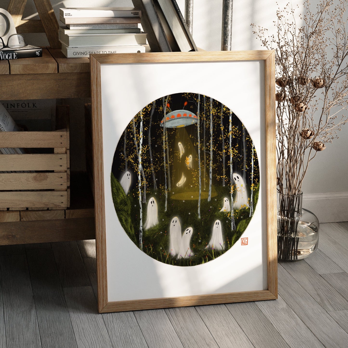 Ghost Abduction Art Print