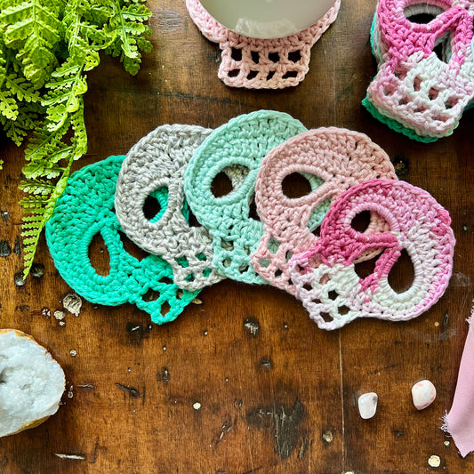 Skull Coaster Set | Bubblegum Palette