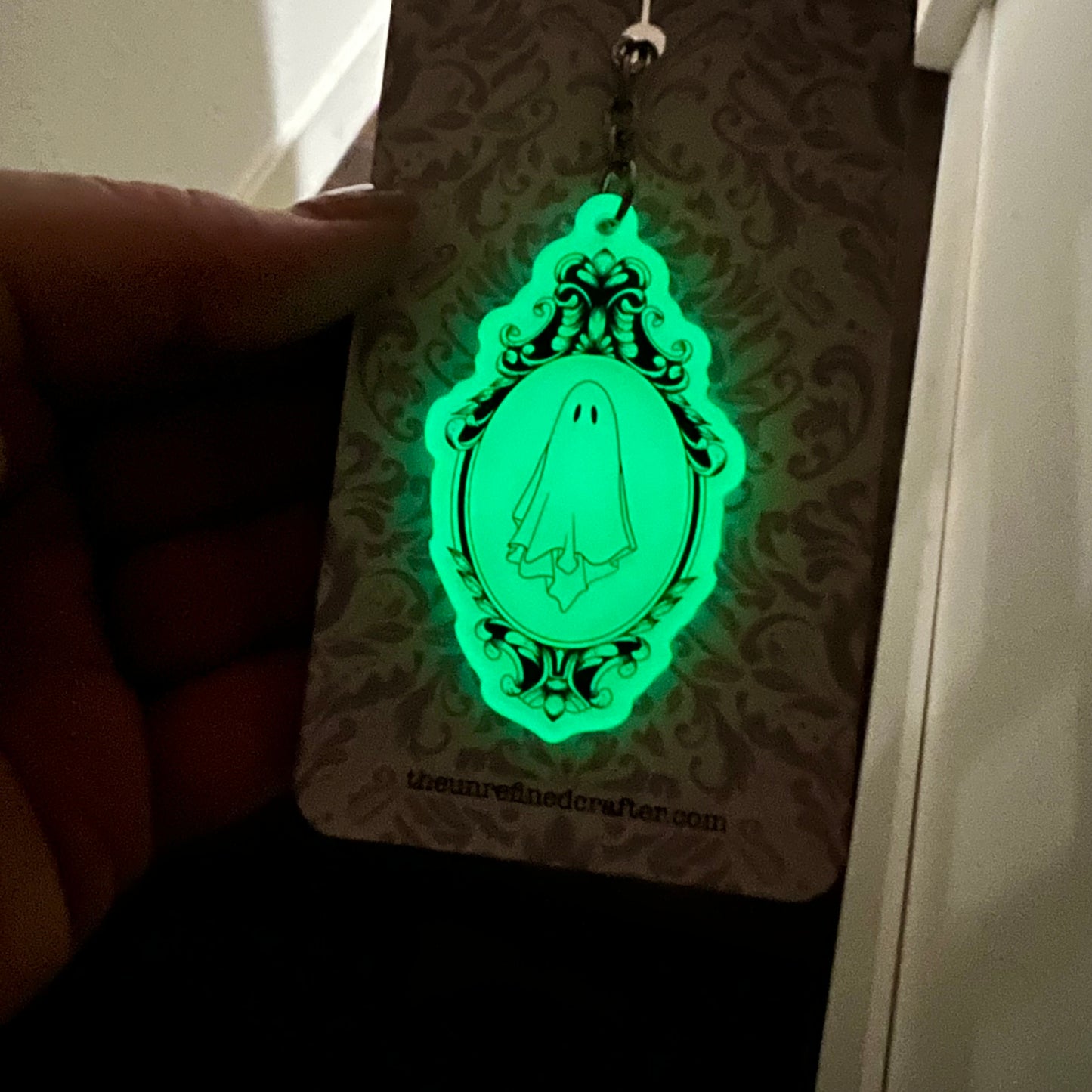 Glow In The Dark Ghost Keychain