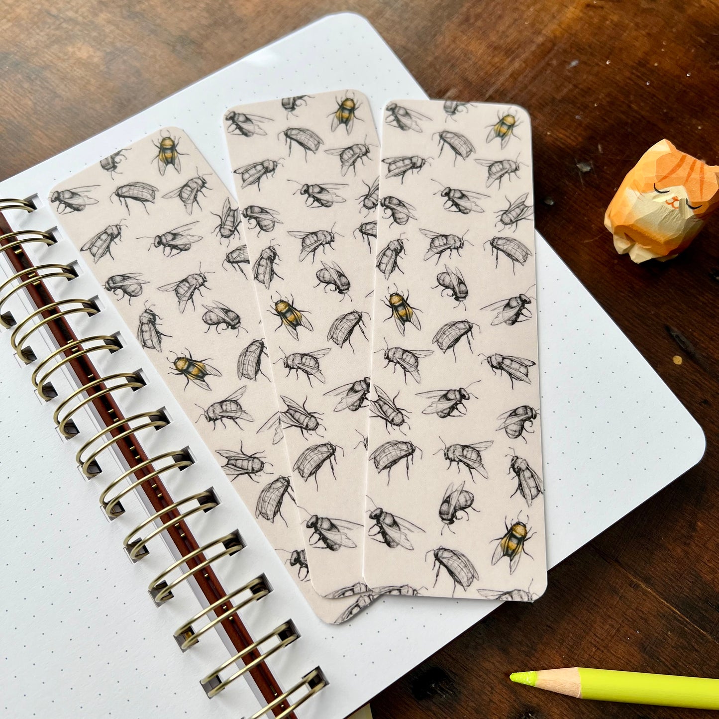 Sketchy Busy Bees Bookmark