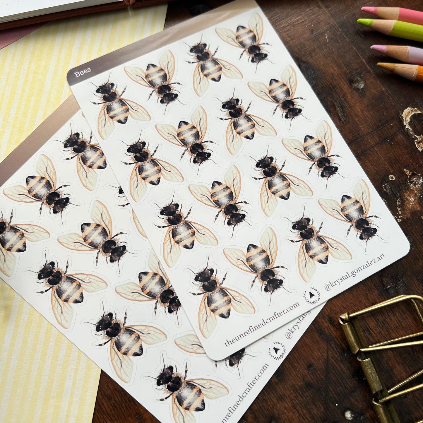 Bee Planner Sticker Sheet