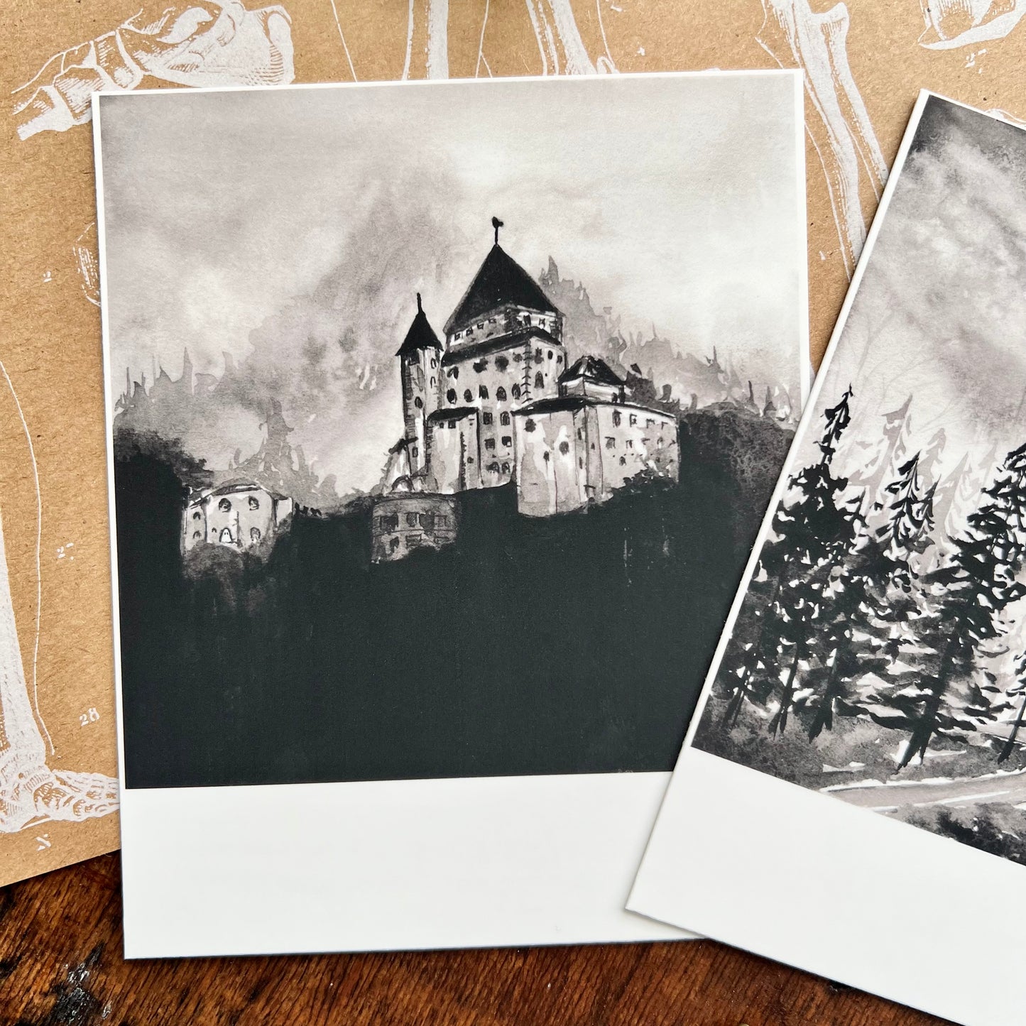Haunted House Polaroid Postcard Set
