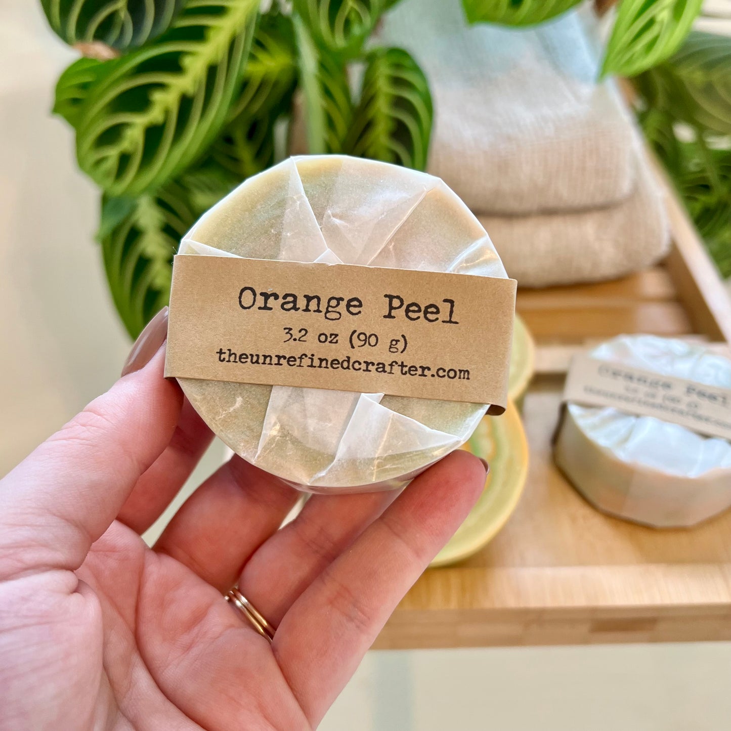 Orange Peel Kaleidoscope Handmade Soap