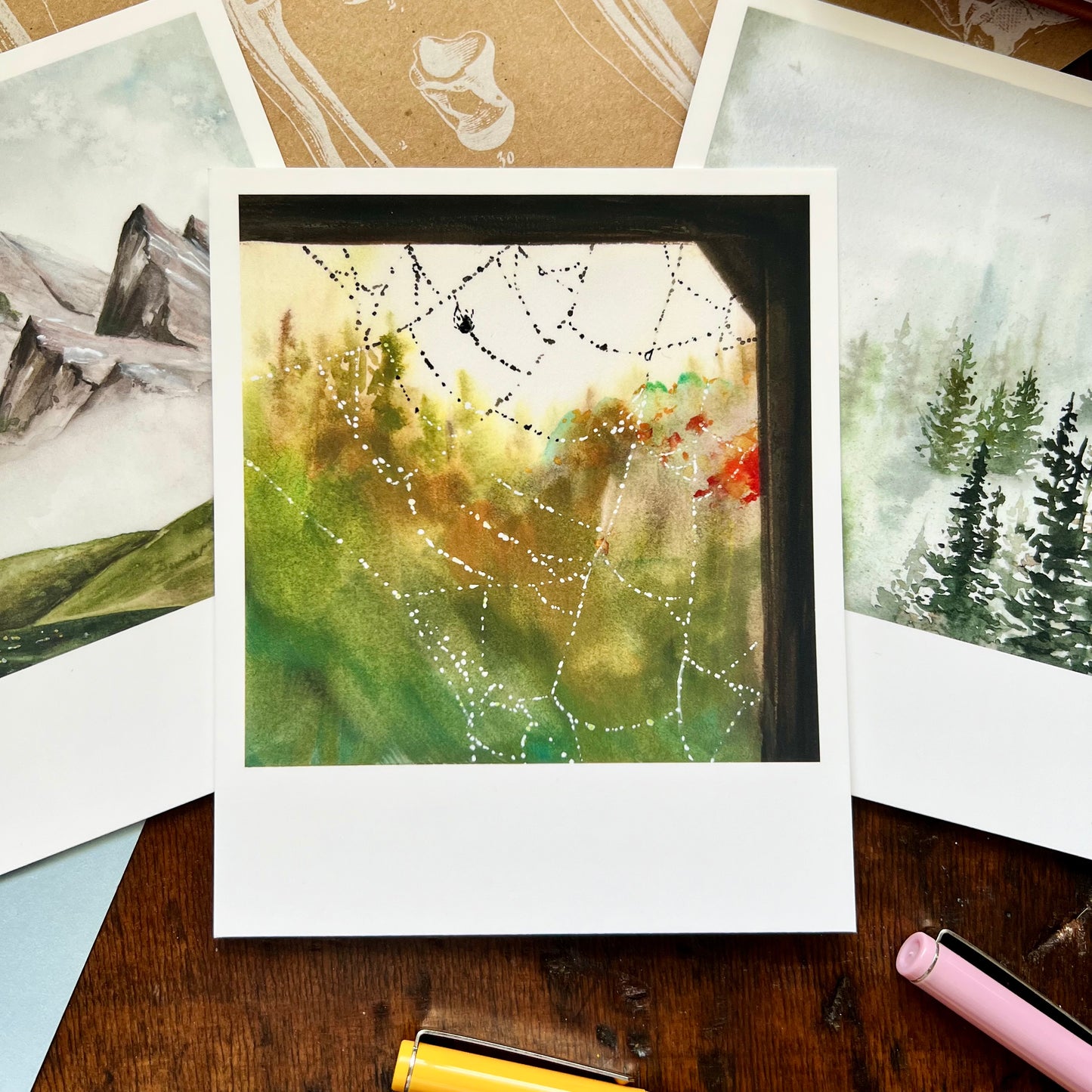 Landscape Polaroid Style Postcard Set