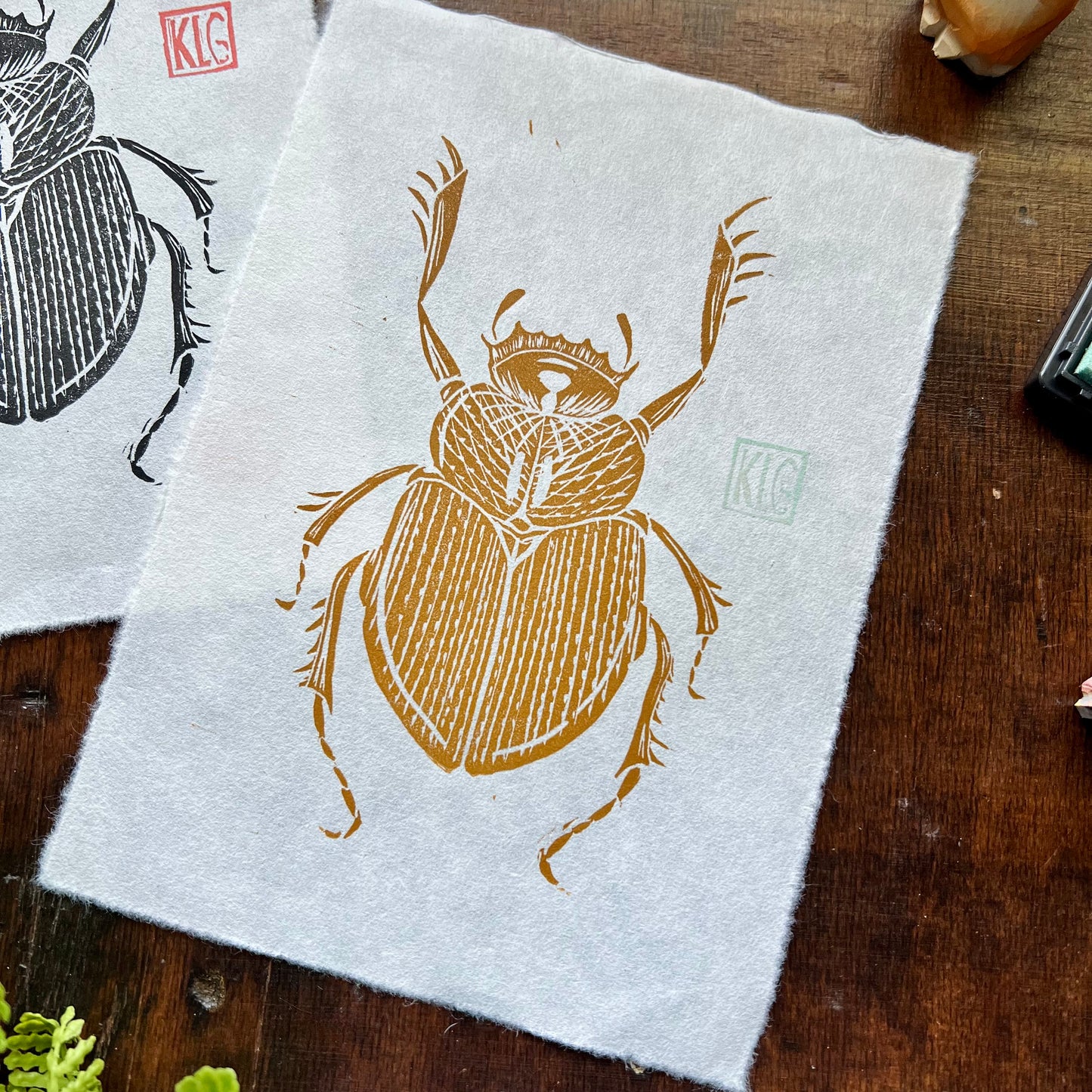 Beetle Lino Print (Open Edition)