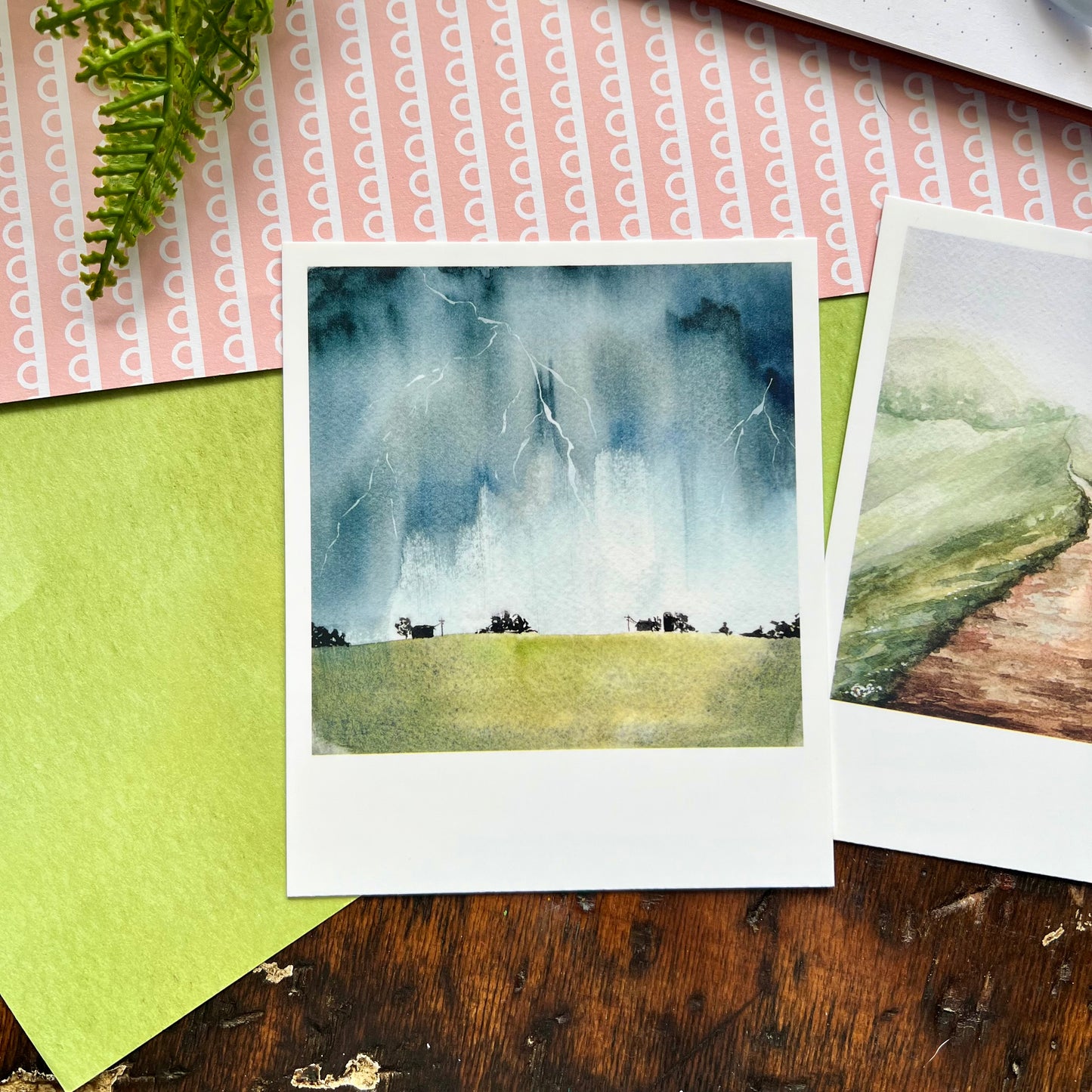 Landscape Polaroid Style Postcard Set