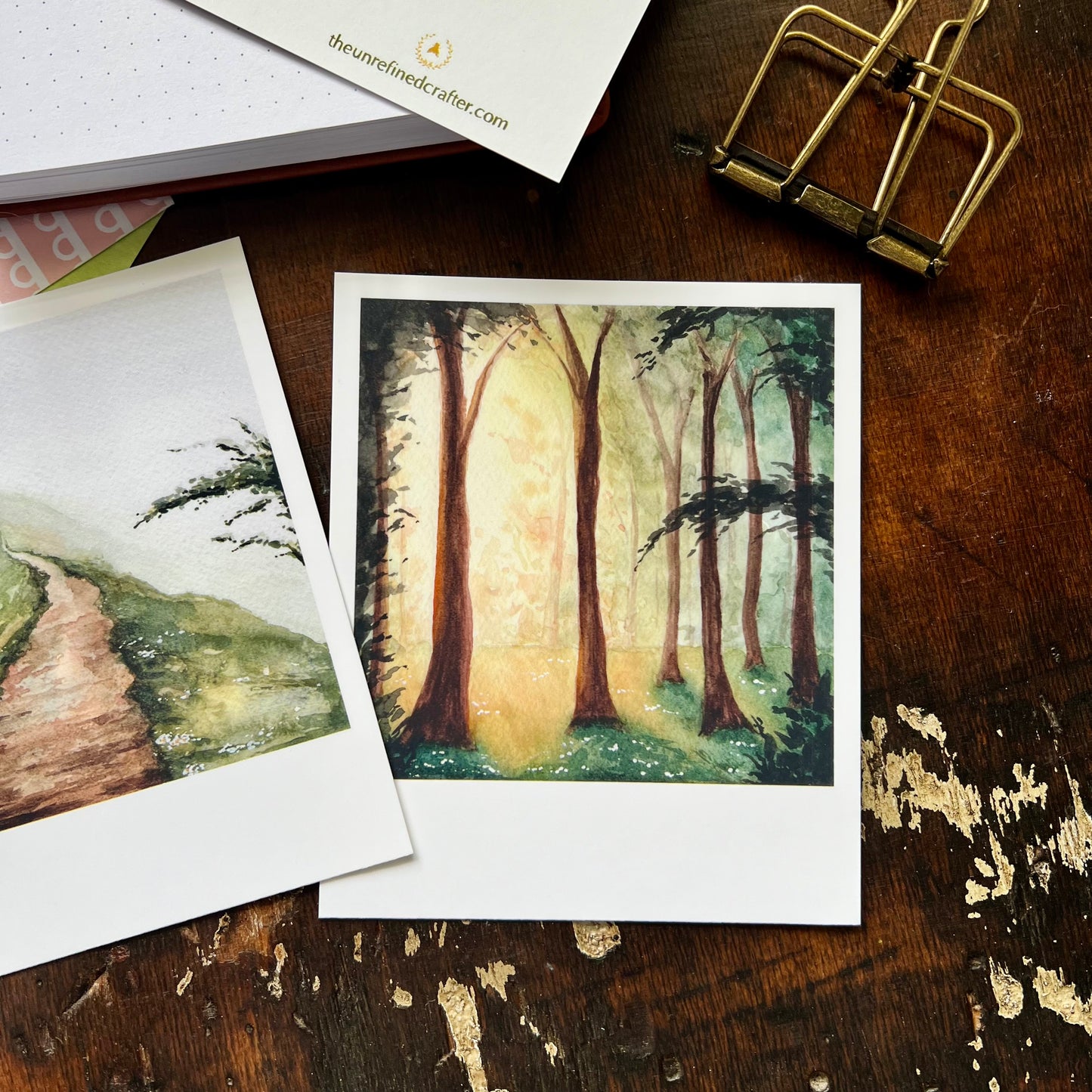 Landscape Polaroid Style Postcard Set