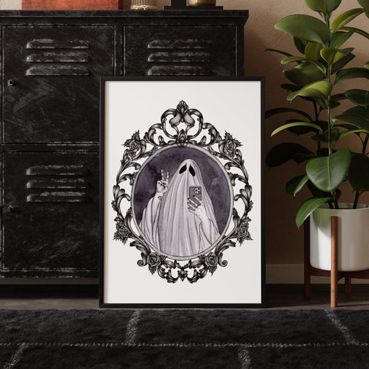 Ghost Selfie Art Print