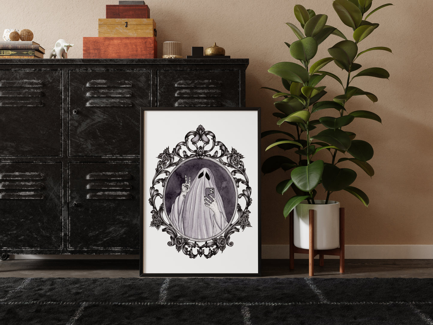 Ghost Selfie Art Print