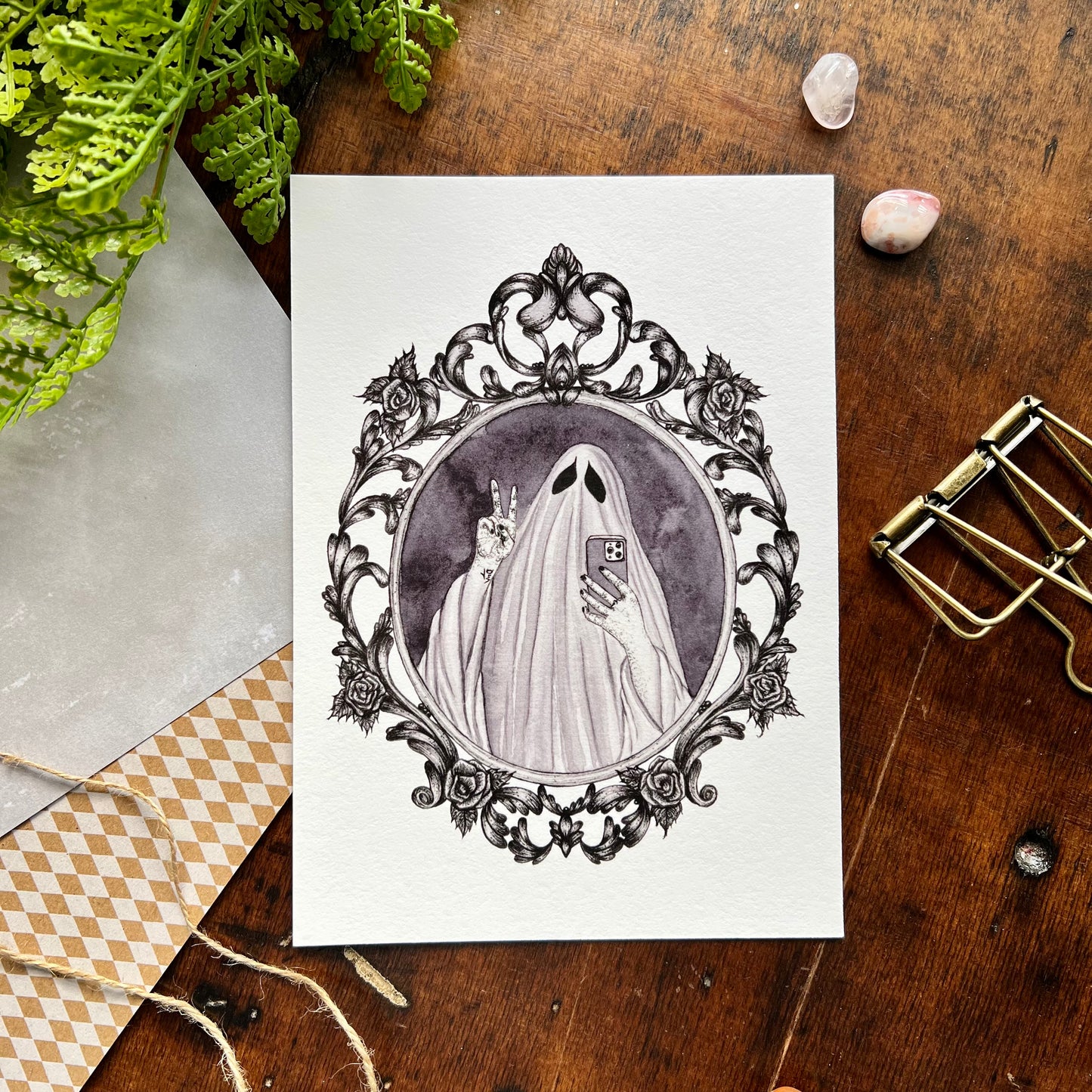 Ghost Selfie Art Print