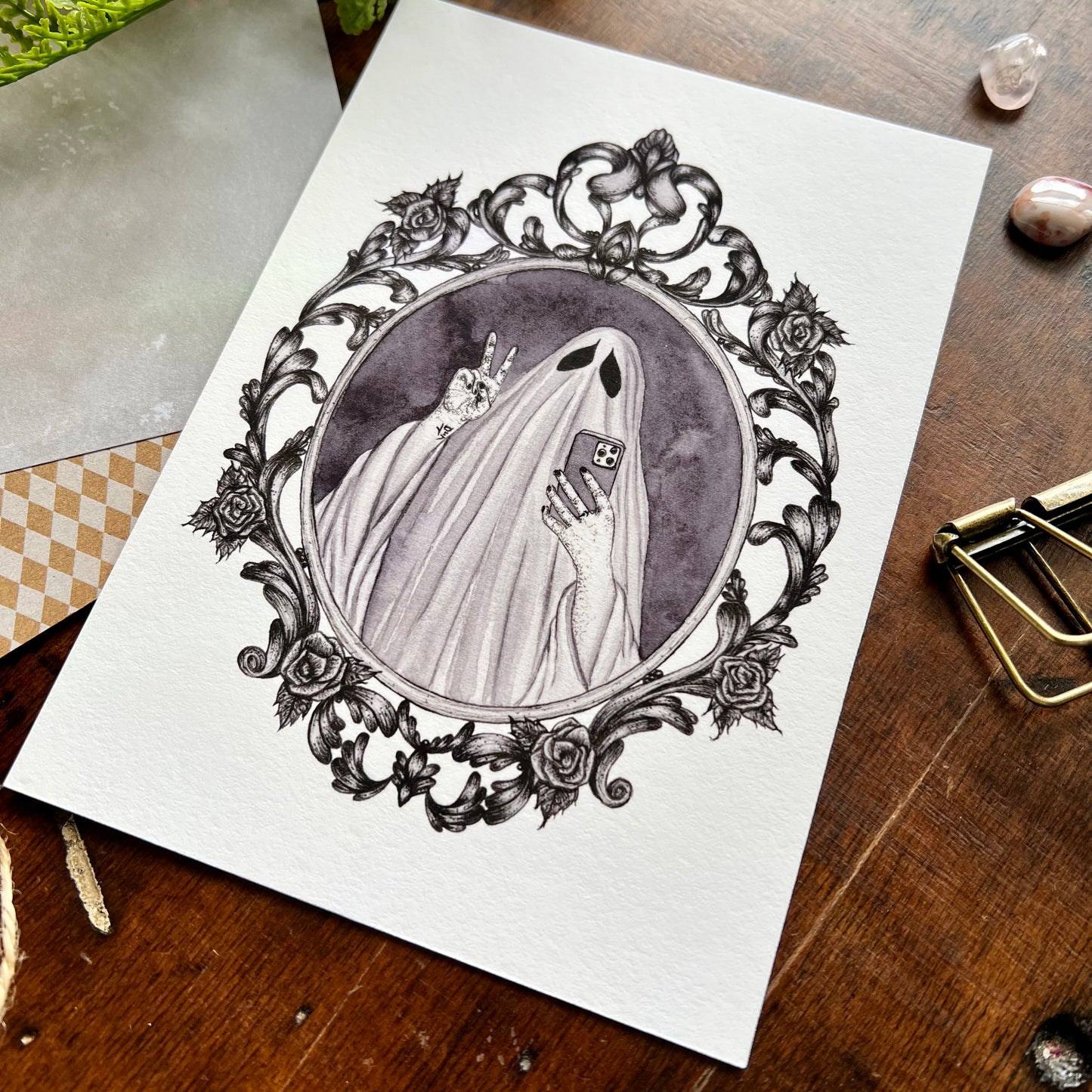 Ghost Selfie Art Print