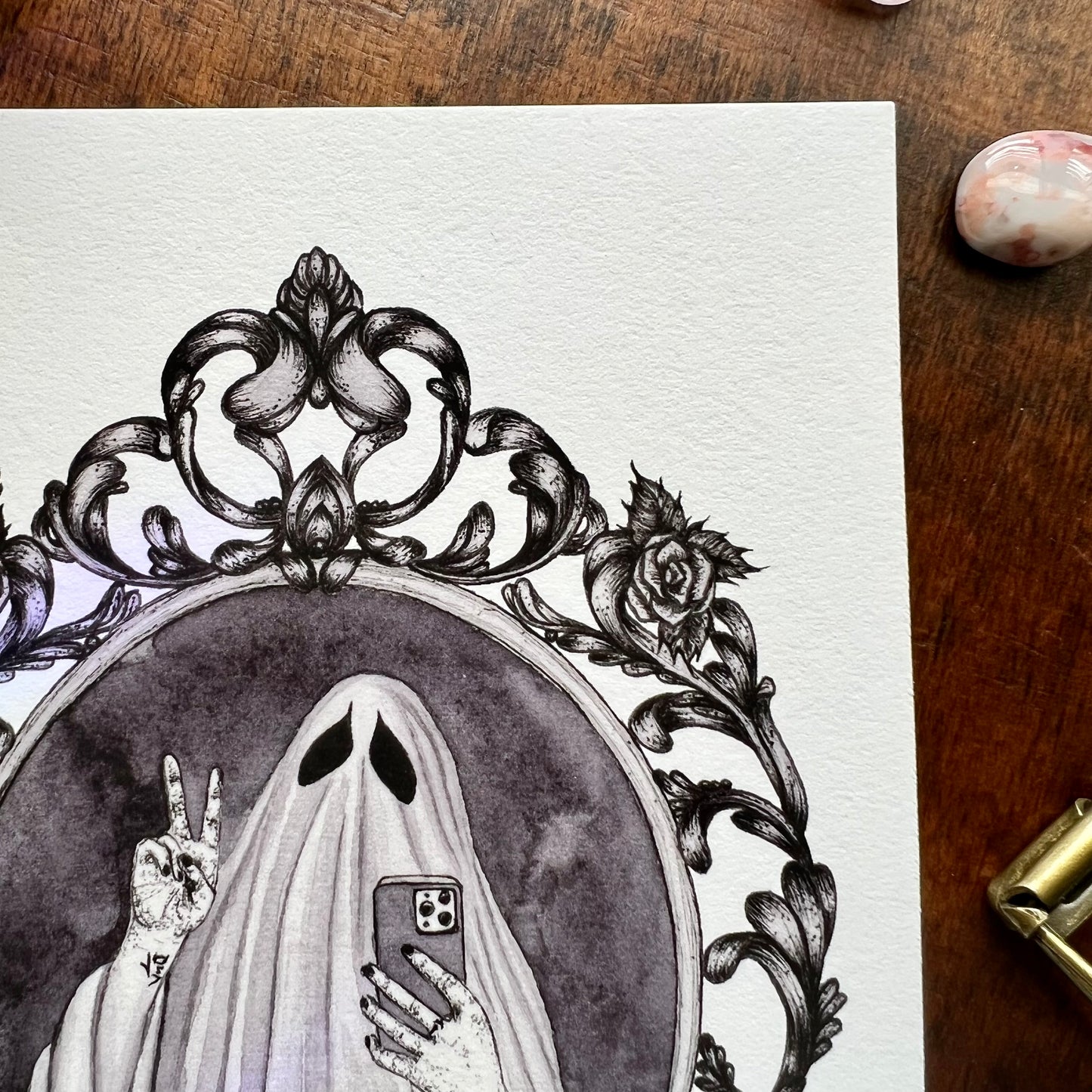 Ghost Selfie Art Print